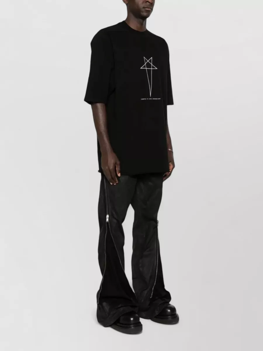 Rick Owens Drkshdw Cotton Graphic Print Short-Sleeve T-Shirt