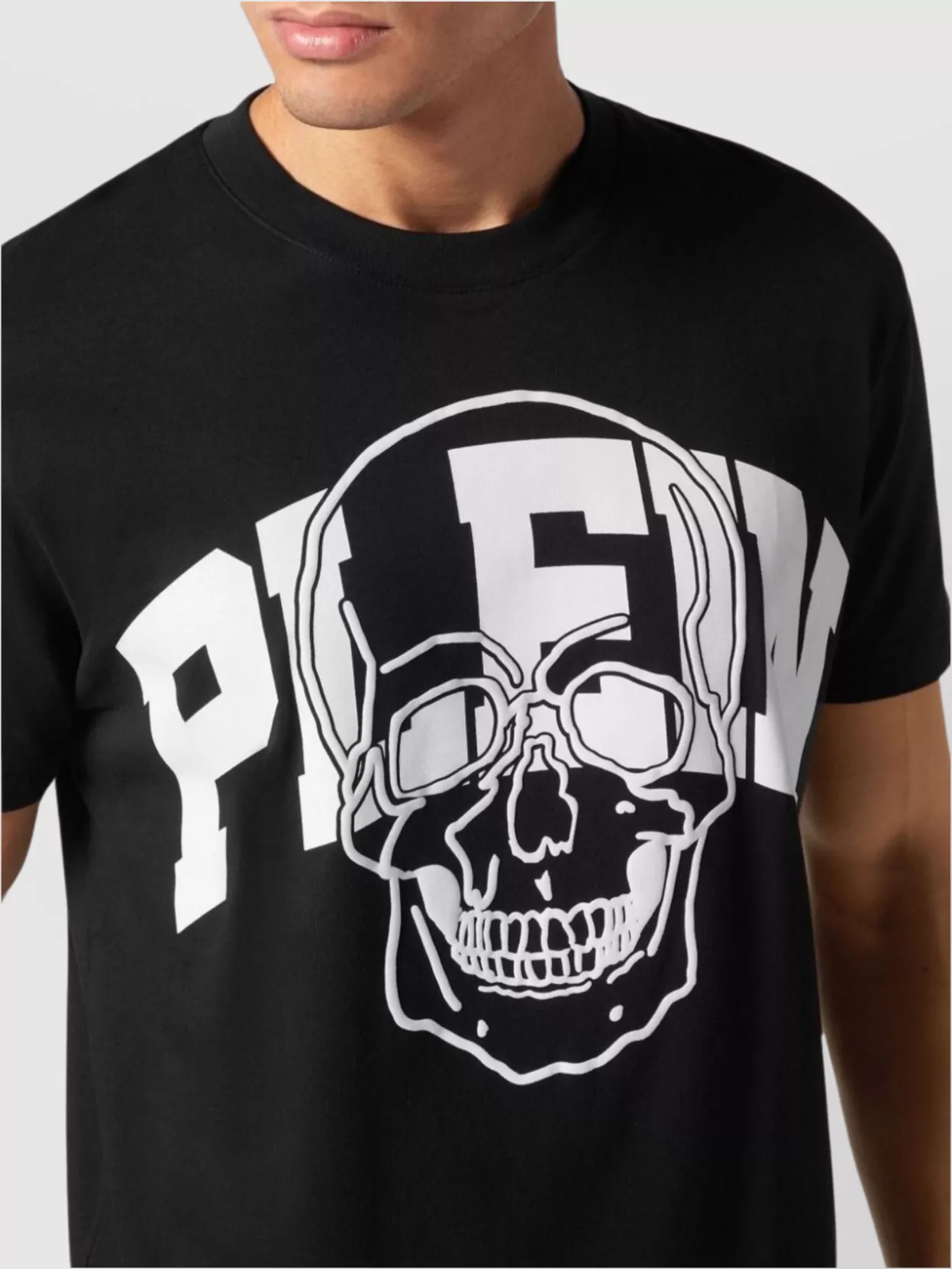 Philipp Plein Graphic Crew Neck Short Sleeve T-Shirt