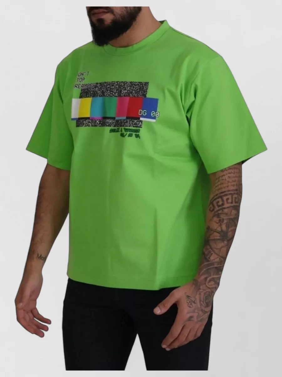 Dolce&Gabbana Cotton Graphic Print Short-Sleeve T-Shirt