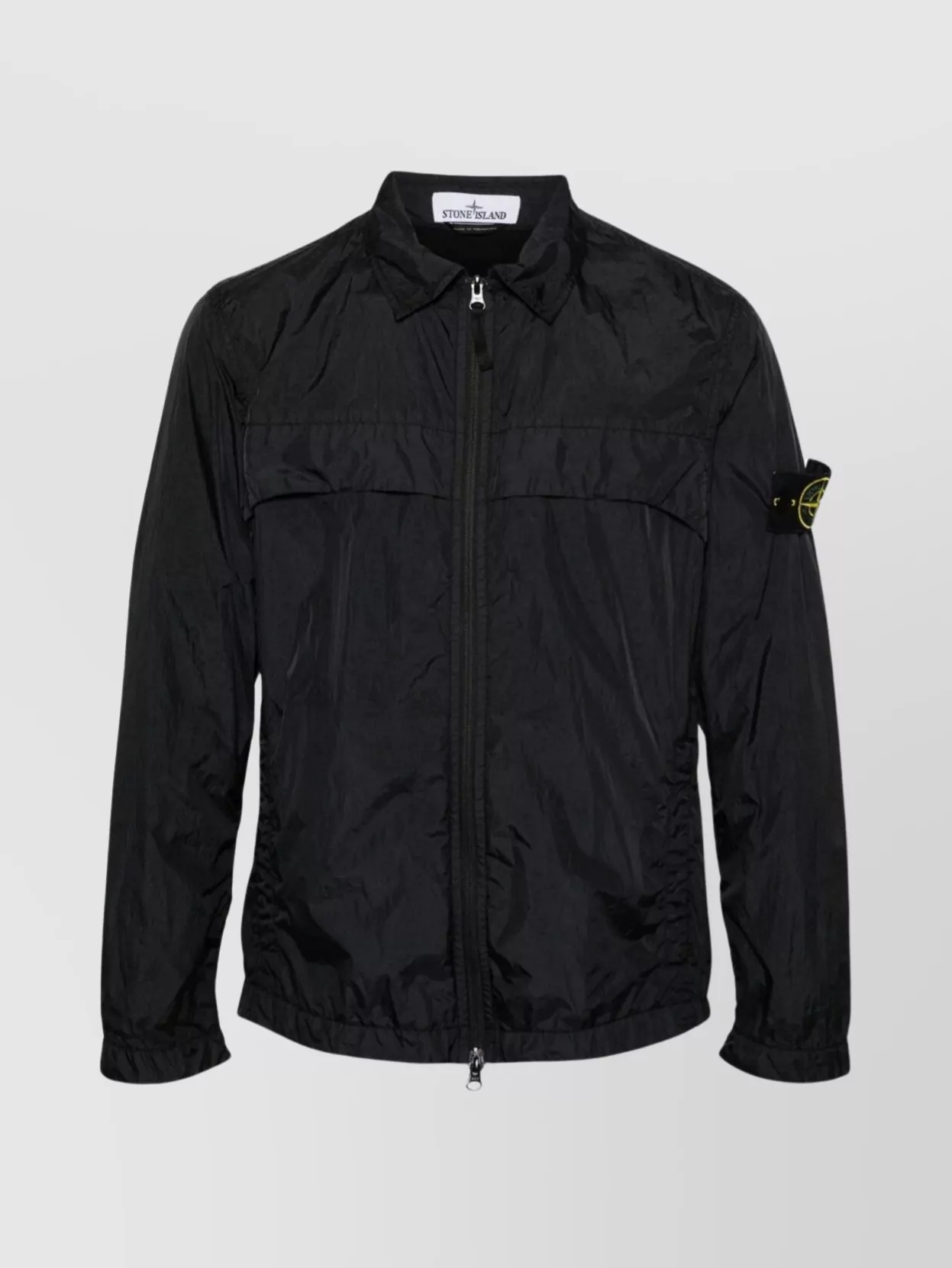 Stone Island Crinkle Reps R-Ny Jacket With Nylon Ottoman Collar