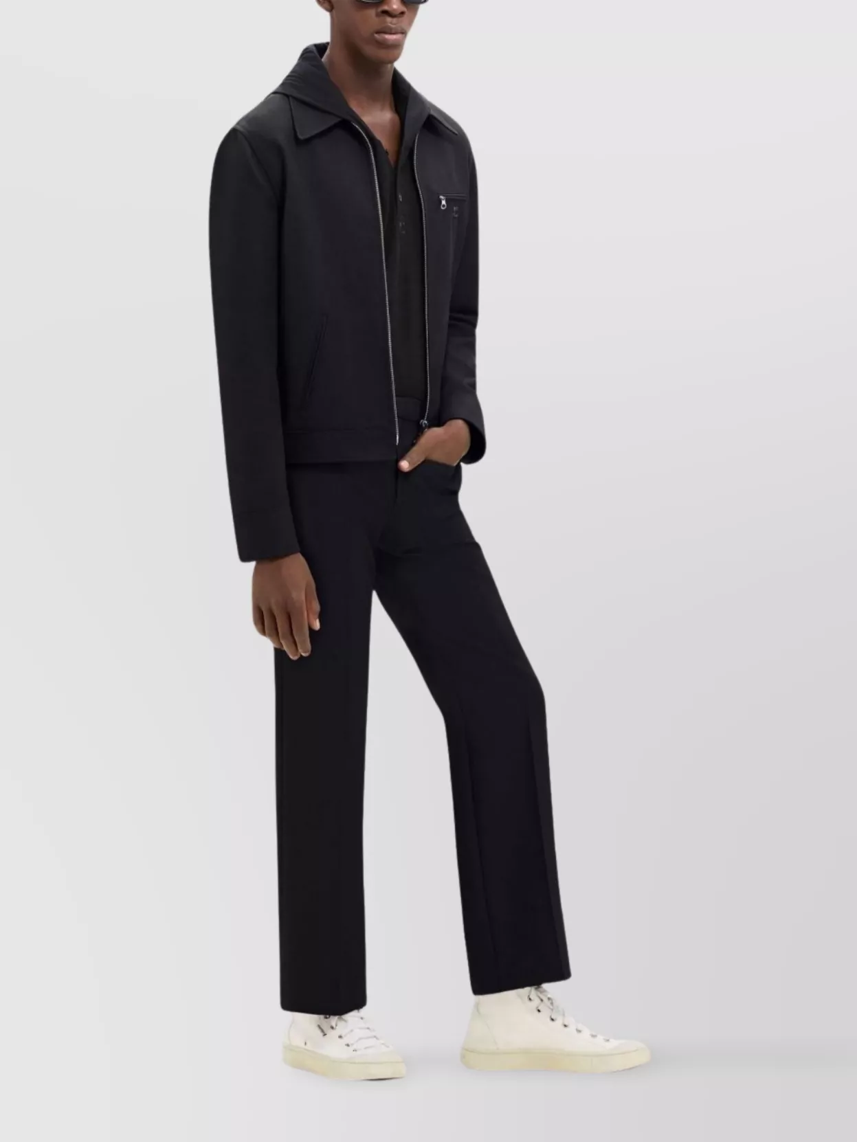 Courrèges Straight Hem Blazer With Jetted Pockets