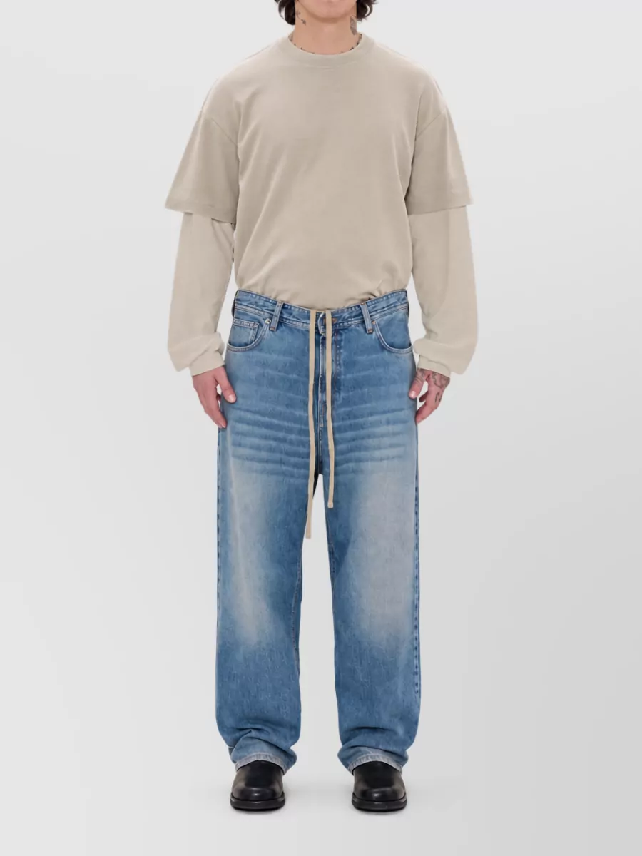 Haikure high-rise wide-leg denim jeans