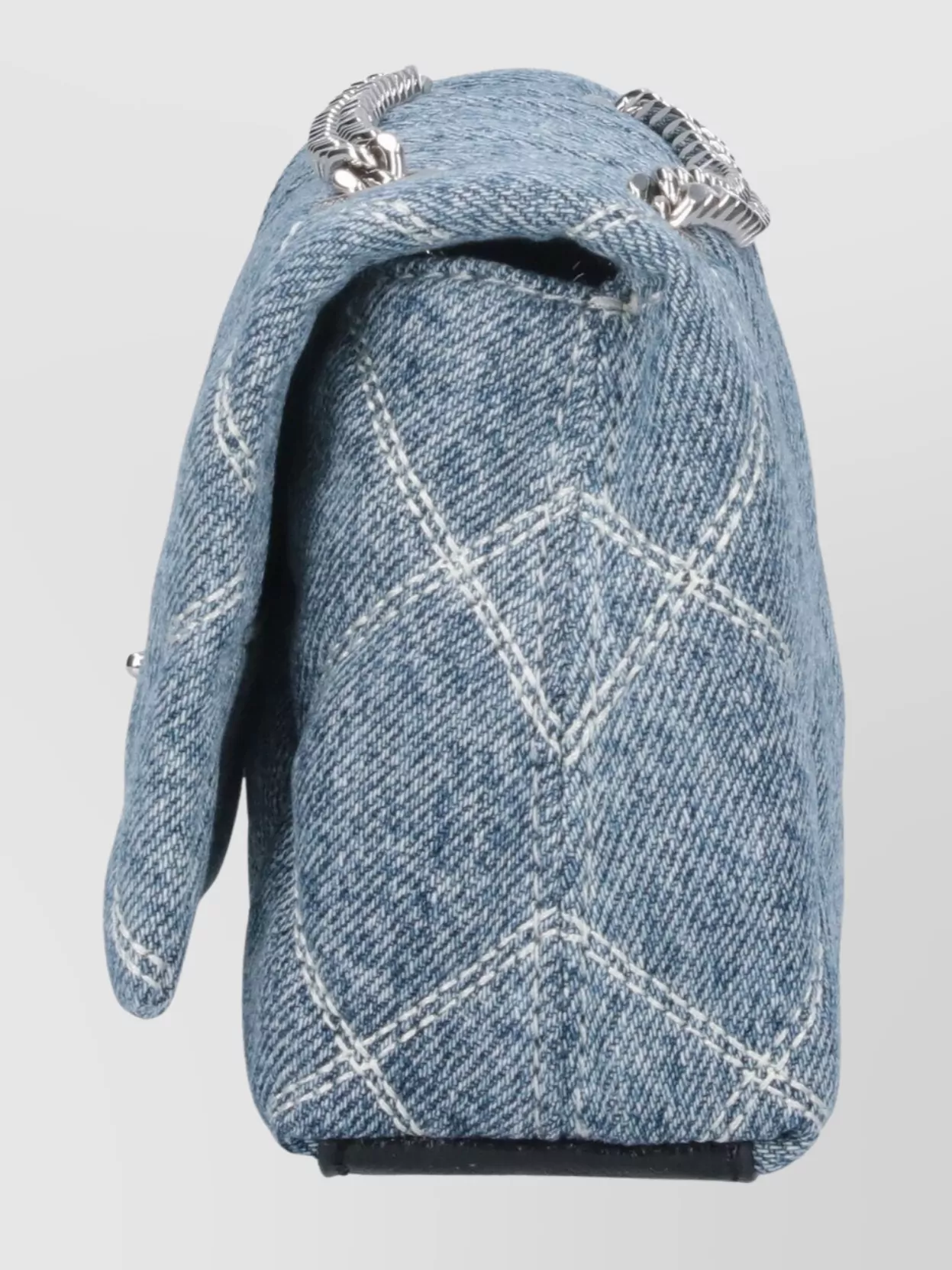 Marc Jacobs The Quilted Dual Chain Denim Crossbody Bag