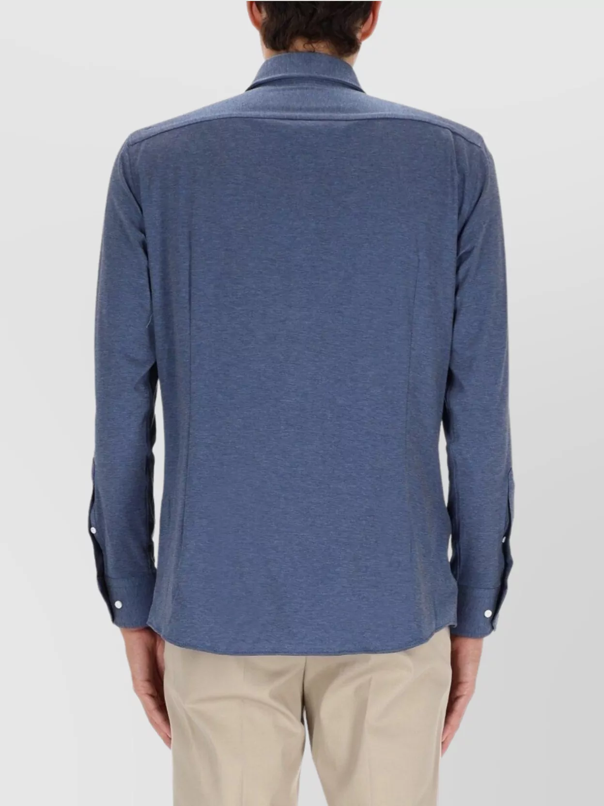 Boss Long Sleeve Shirt Featuring Spread Collar Design