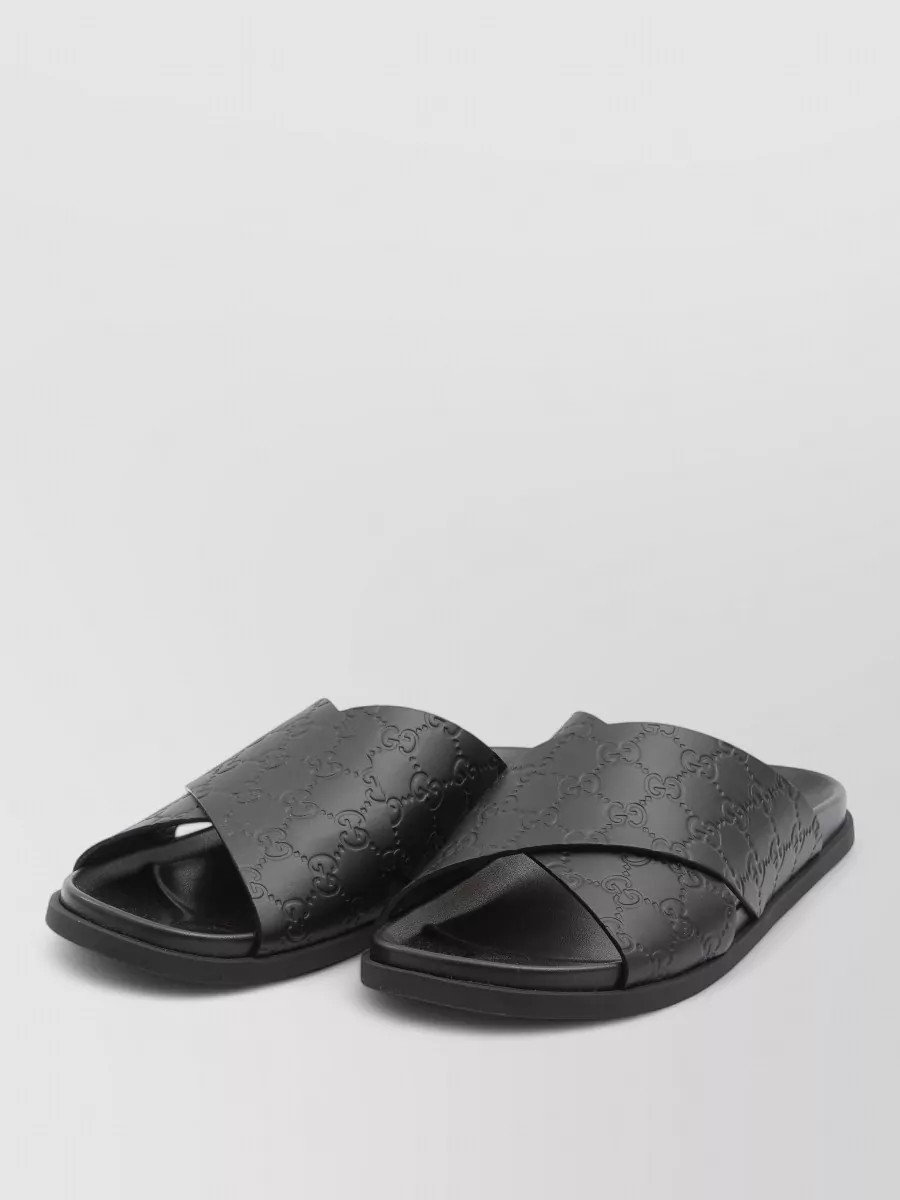 Gucci Leather Slide Sandals
