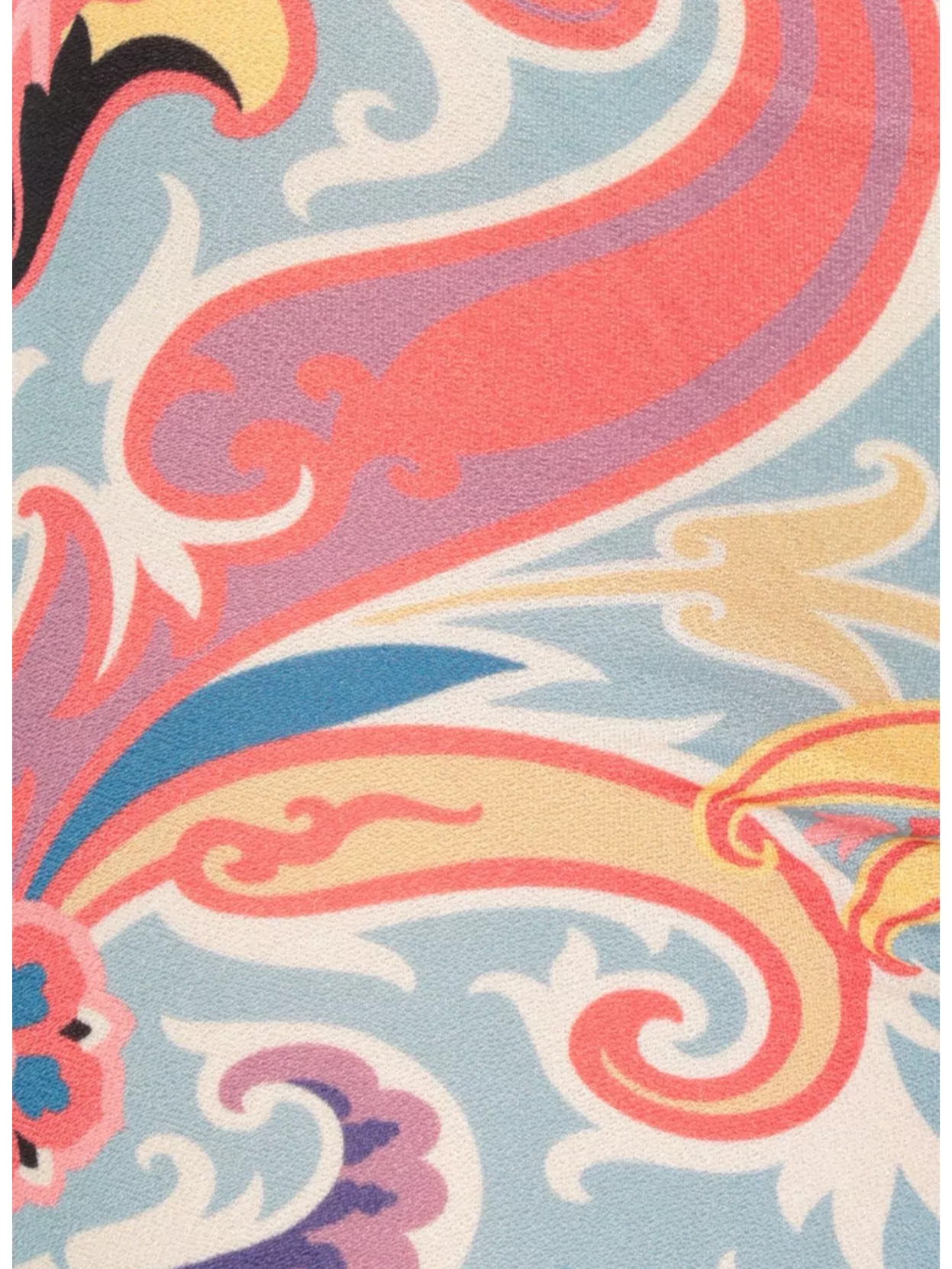 Etro Floral Pattern Elastic Waist Flared Leg Pants