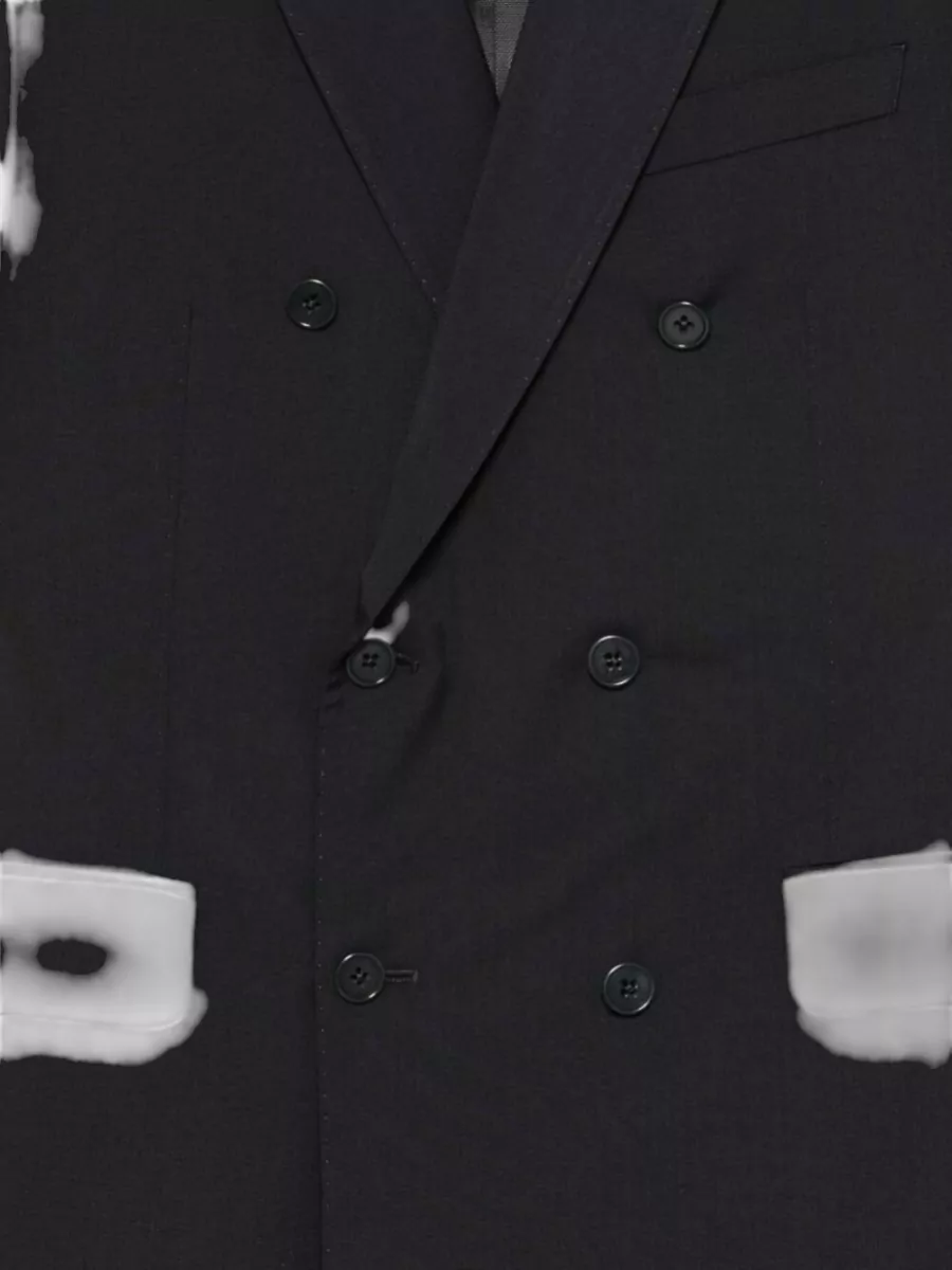 Emporio Armani Virgin Wool Double-Breasted Coat