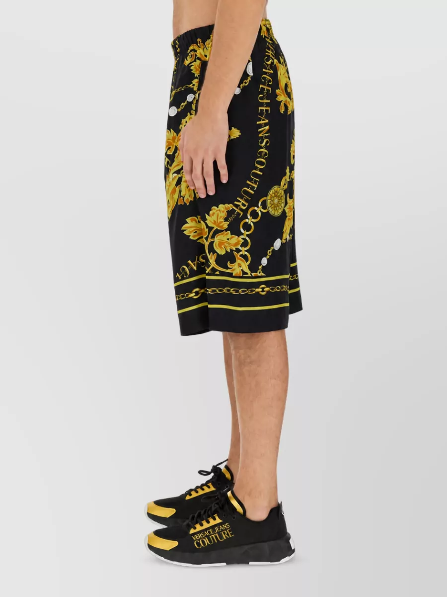 Versace Jeans Couture Viscose Tailored Shorts