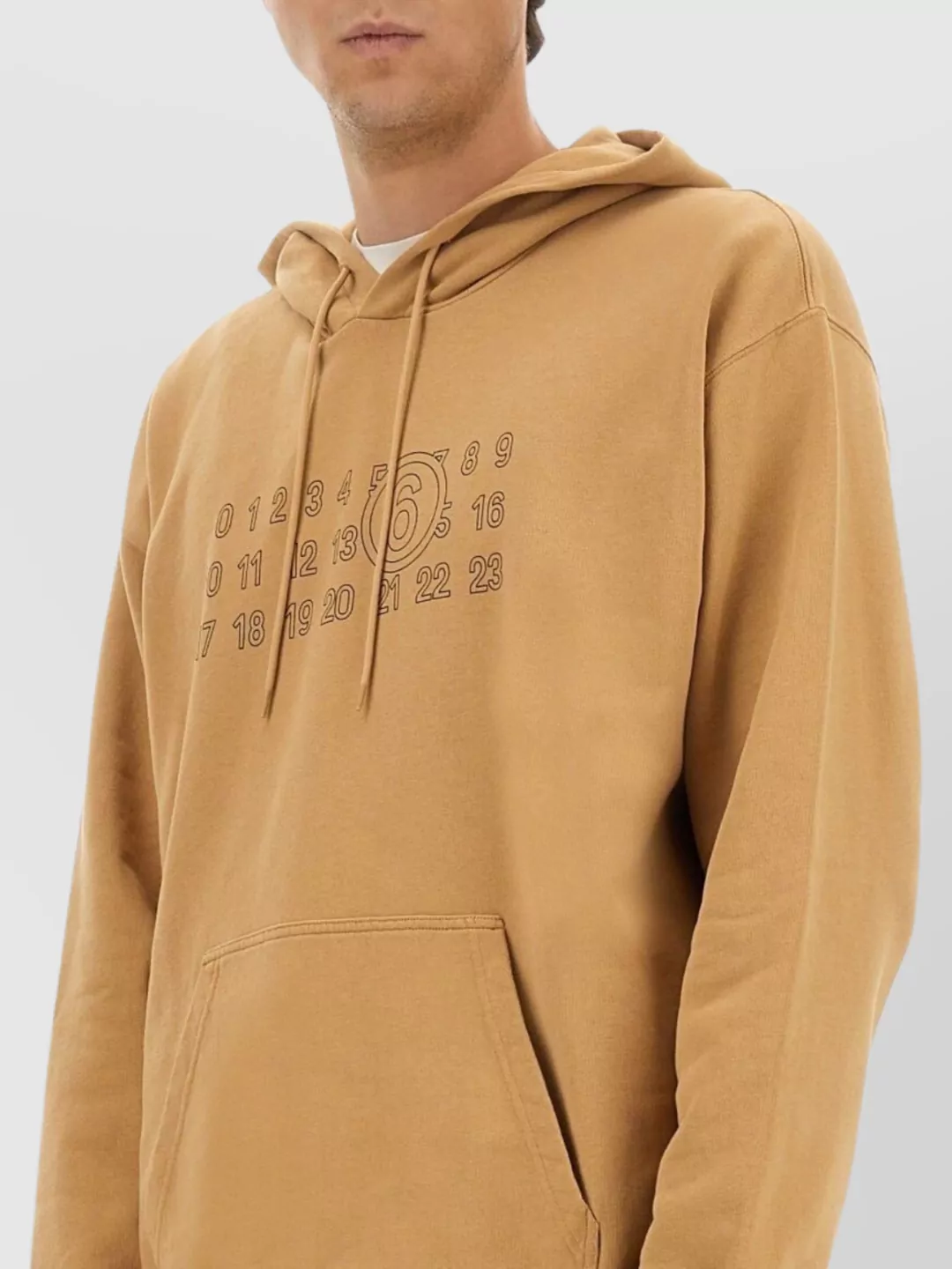 Mm6 Maison Margiela Graphic Print Hooded Sweater