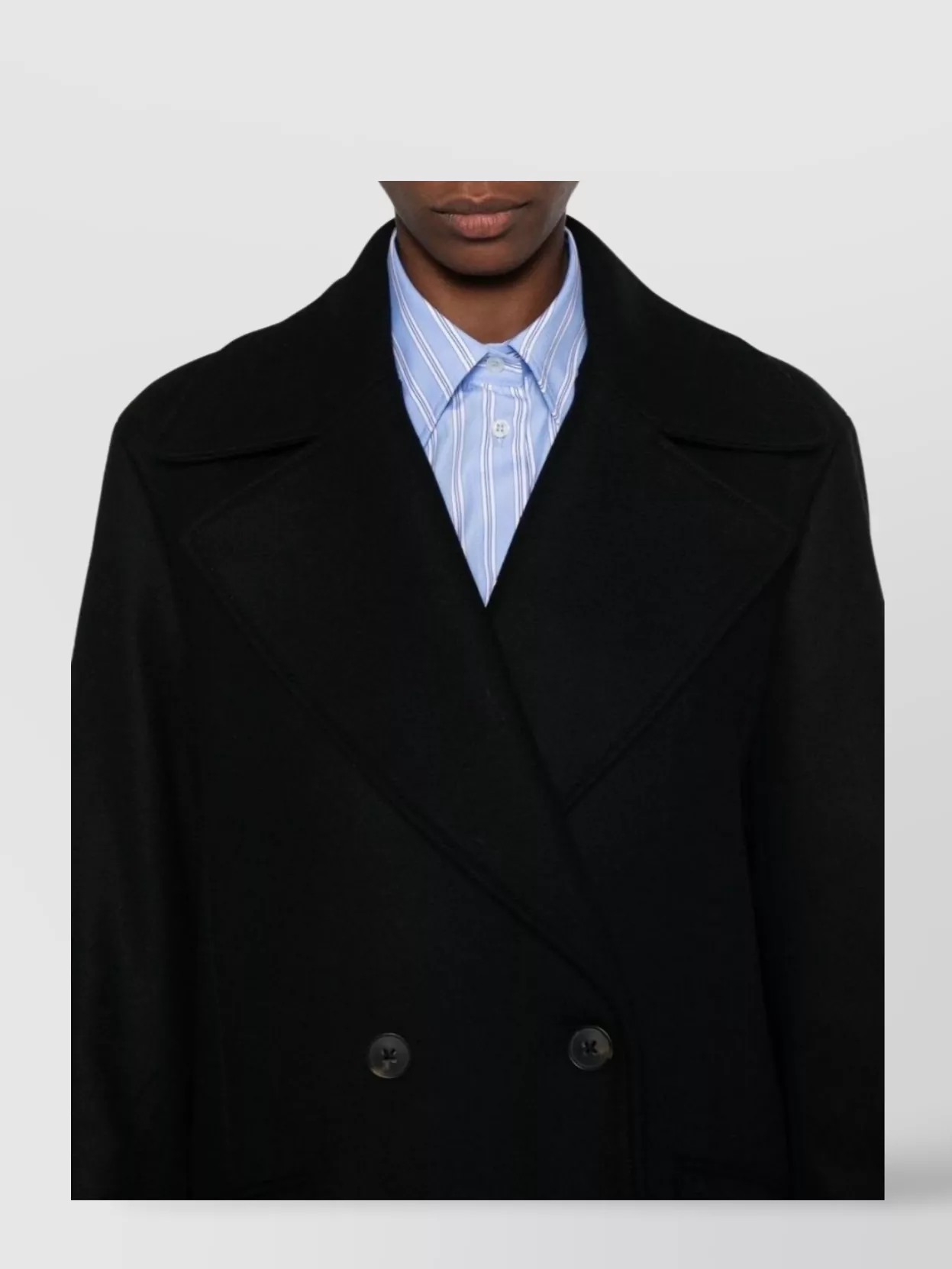 Paul Smith Double-Breasted Coat Featuring Flap Pockets