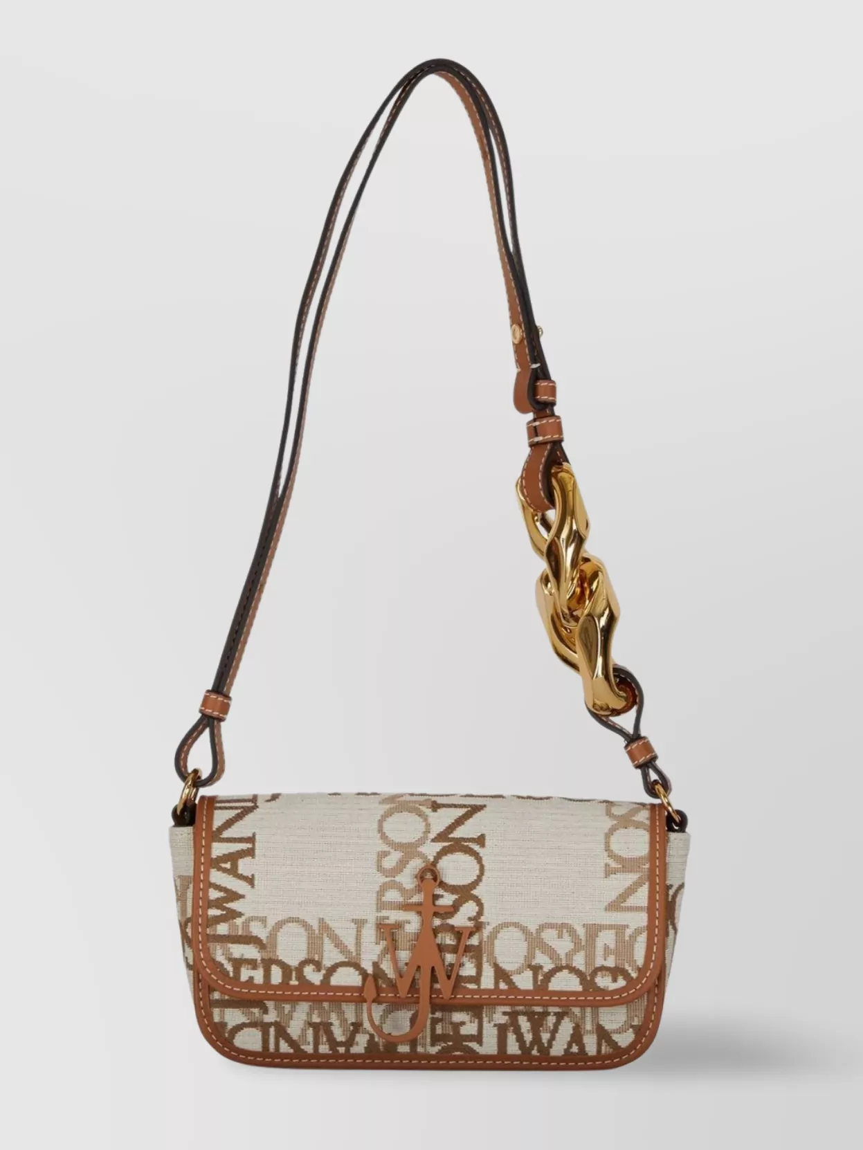 Jw Anderson Fabric Anchor Chain Baguette Shoulder Bag