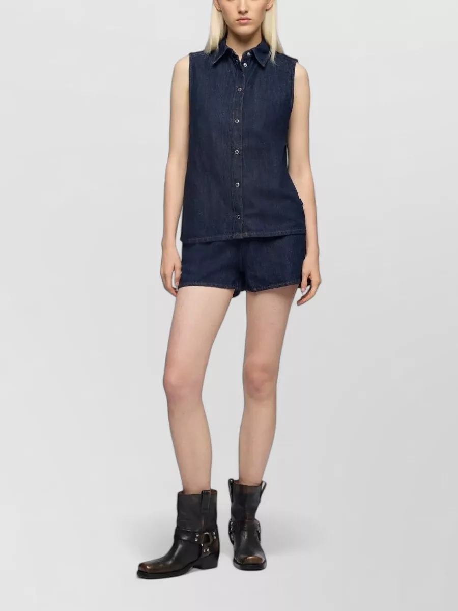 7 For All Mankind Denim Knee-Length Shorts