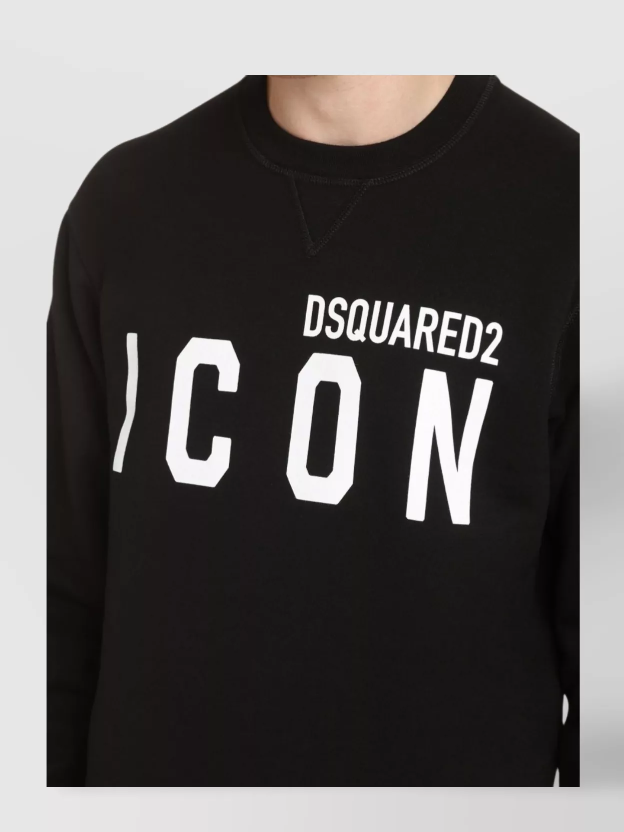 Dsquared2 Iconic Crew Neck Cotton Sweatshirt