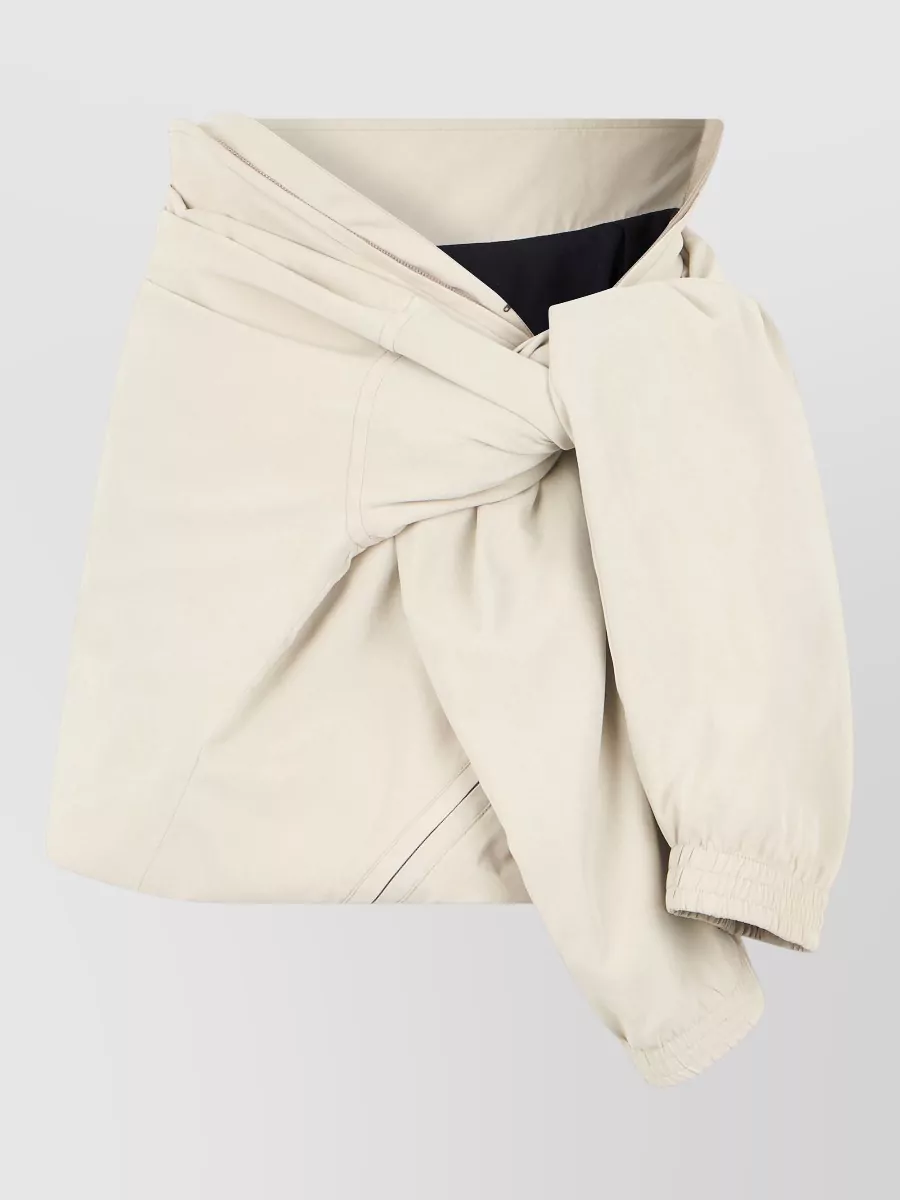 Balenciaga technical knot-detail mini skirt
