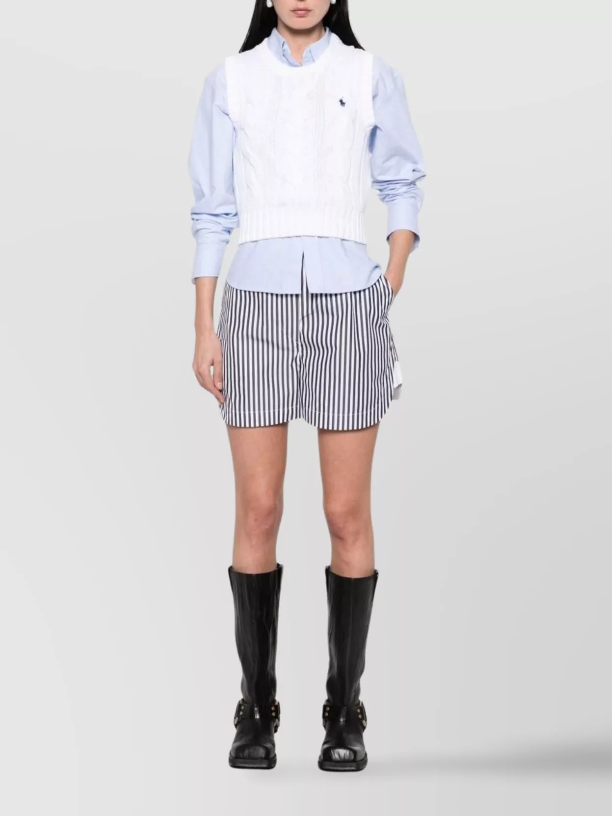 Ralph Lauren Cable Knit Sleeveless Waistcoat