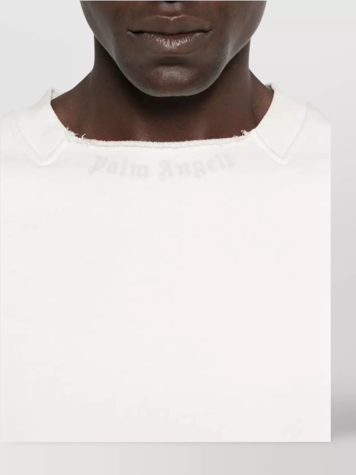 Palm Angels Loose Collar Crew Sweater Logo