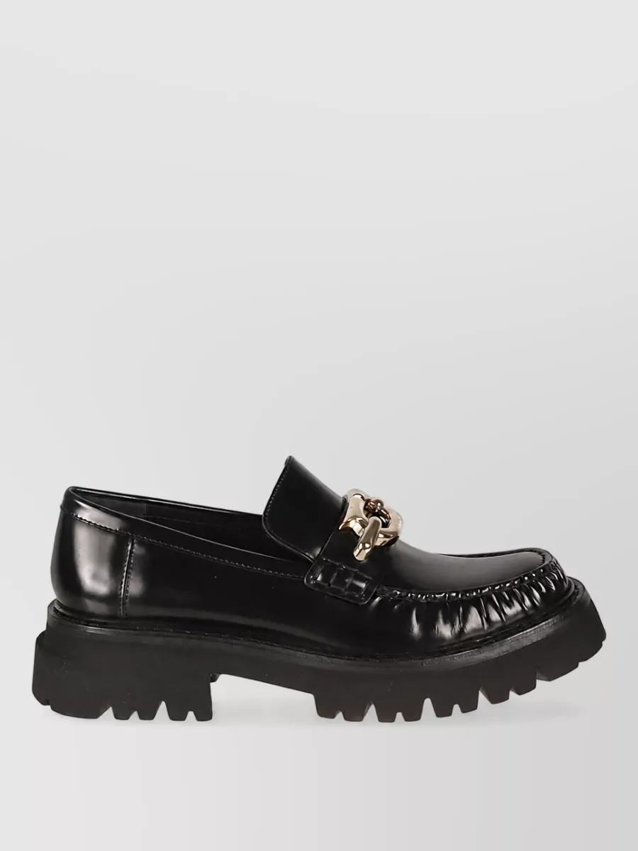 Ferragamo Leather Loafers