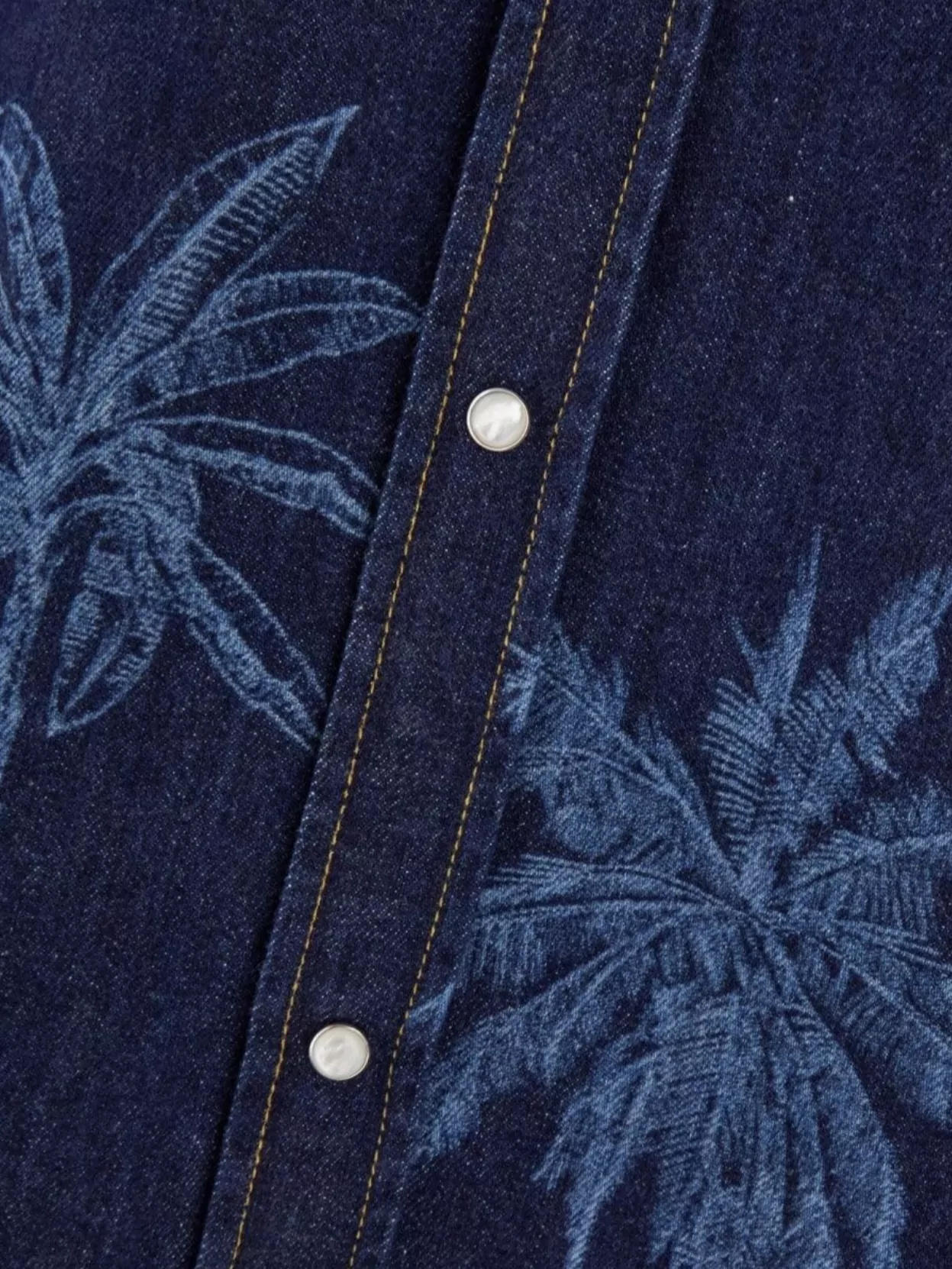 Alanui Embroidered Design Denim Shirt Cuffs