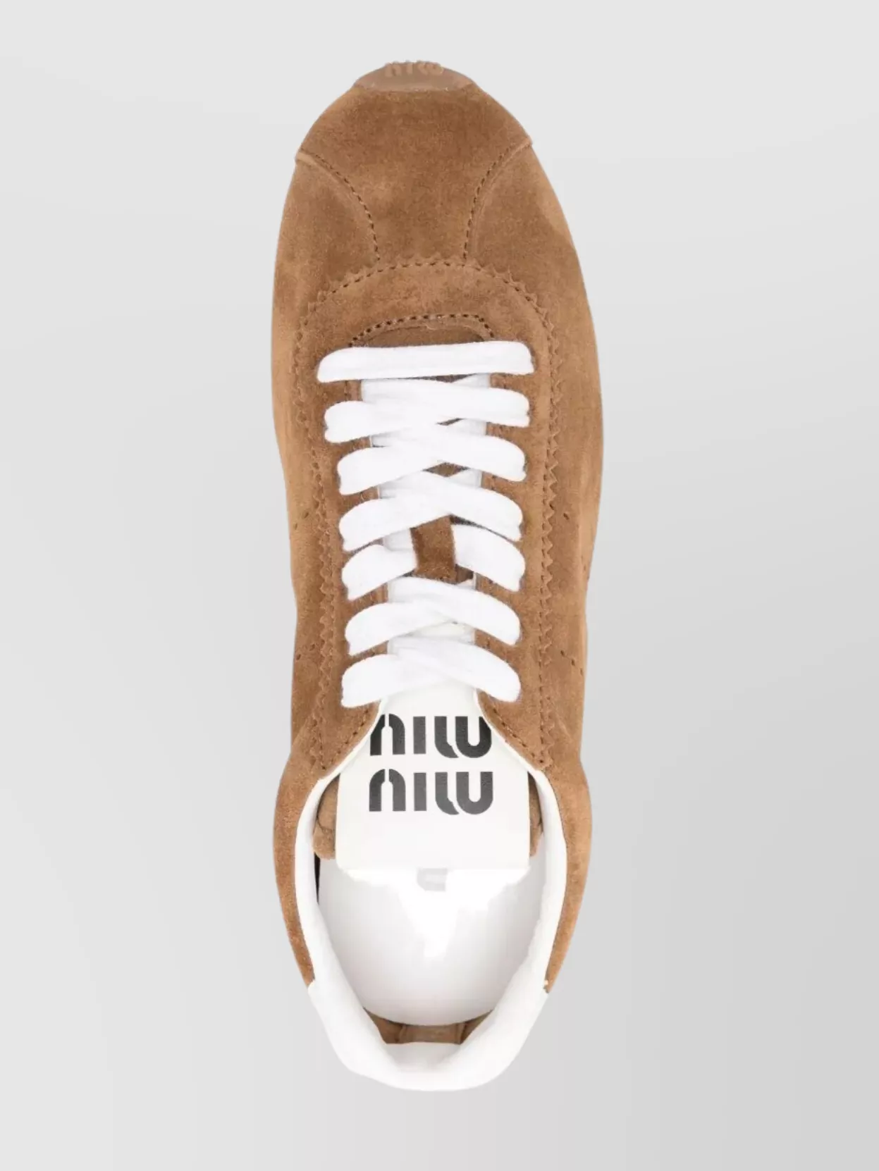 Miu Miu Suede Low-Top Sneakers Rubber Sole