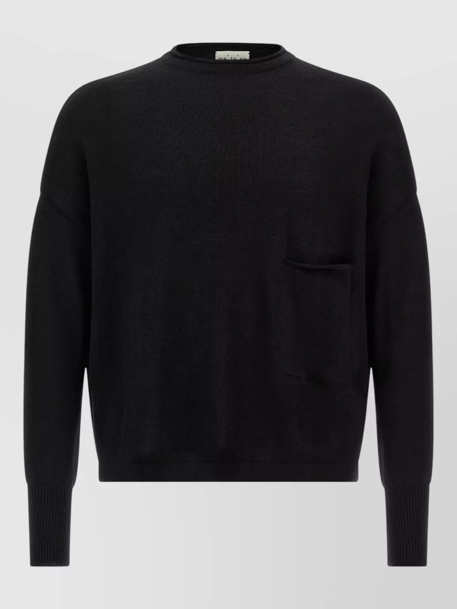 Ma'ry'ya fine-knit virgin wool crew-neck sweater