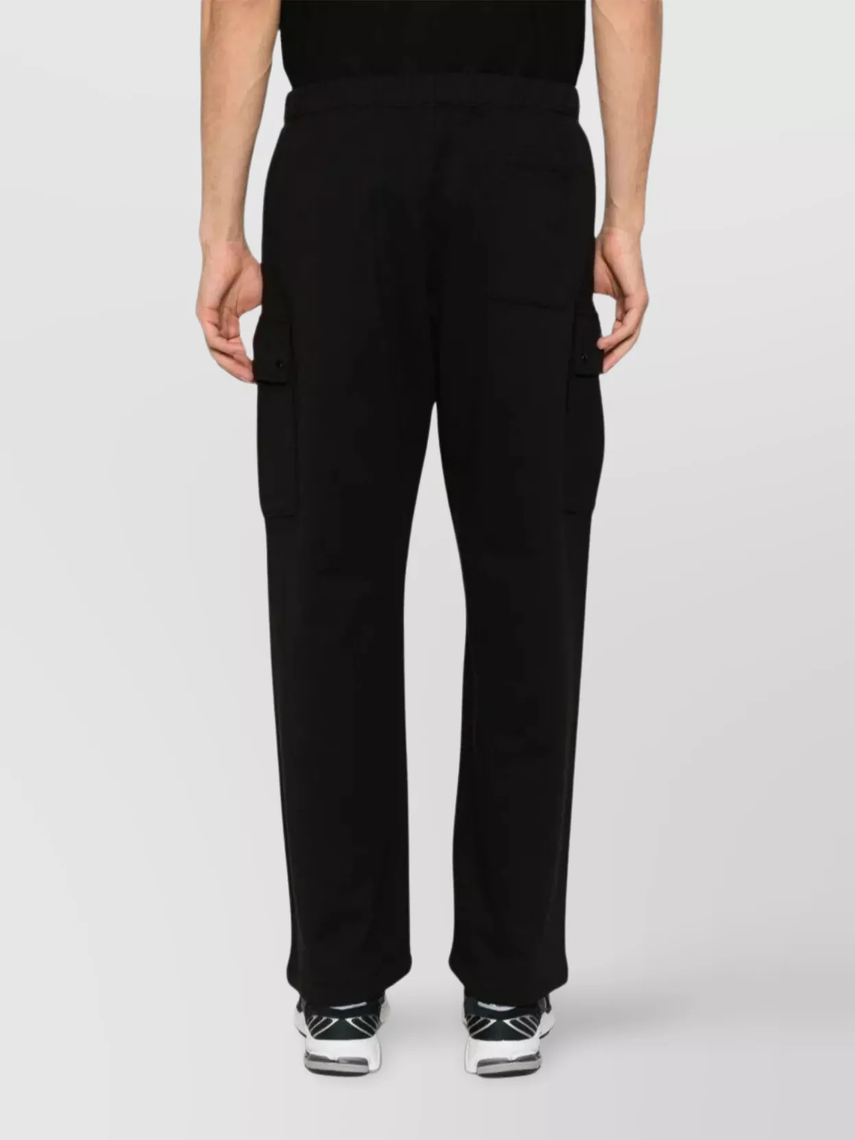 C.p. Company Raised Fleece Cargo Pant With Drawstring Waist