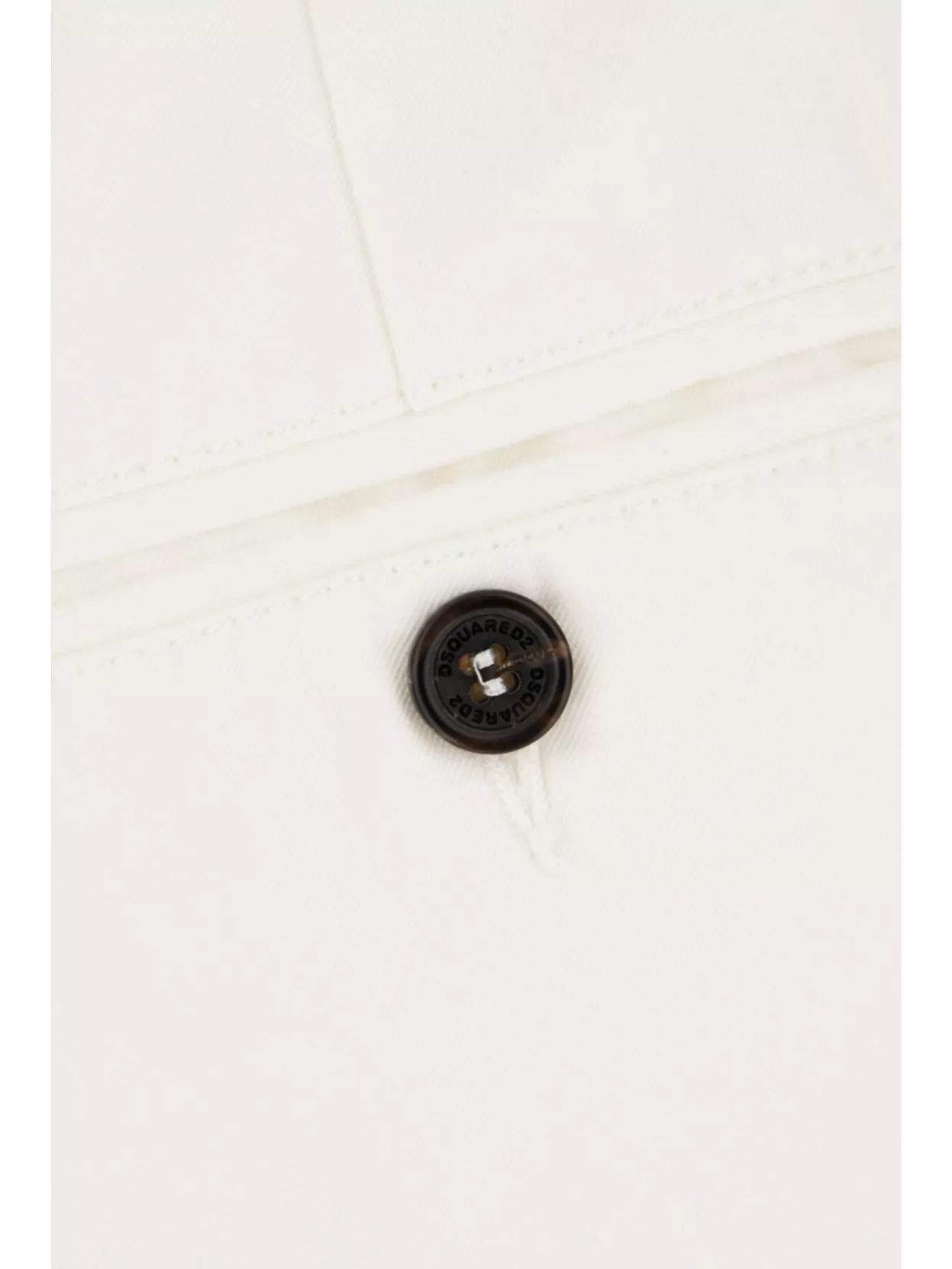 DSQUARED2 COTTON TROUSERS WITH BACK POCKETS AND PLEATED FRONT