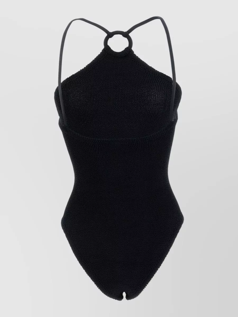 Hunza G Crinkle Halterneck Swimsuit