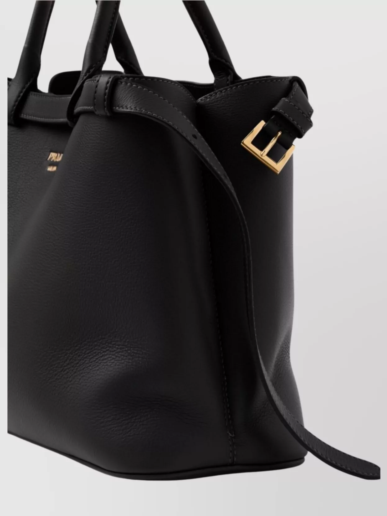 Prada Medium Buckle Shoulder Bag