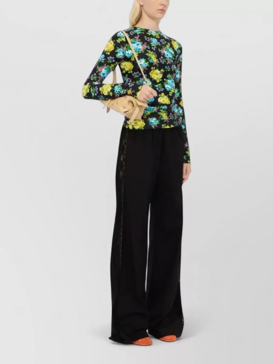 Msgm Cotton Wide-Leg Trousers