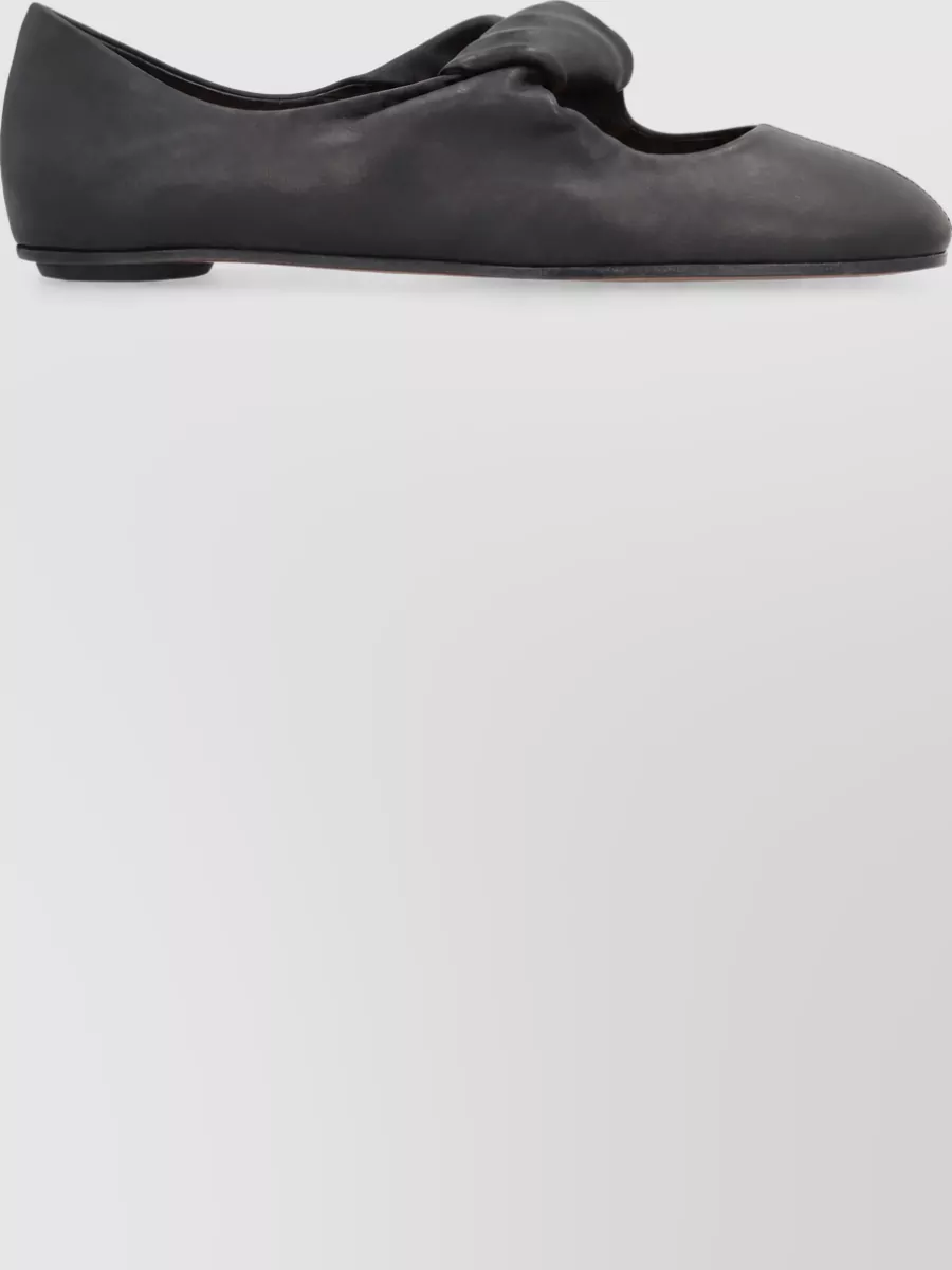 Mc Queen Leather Knot Front Mules