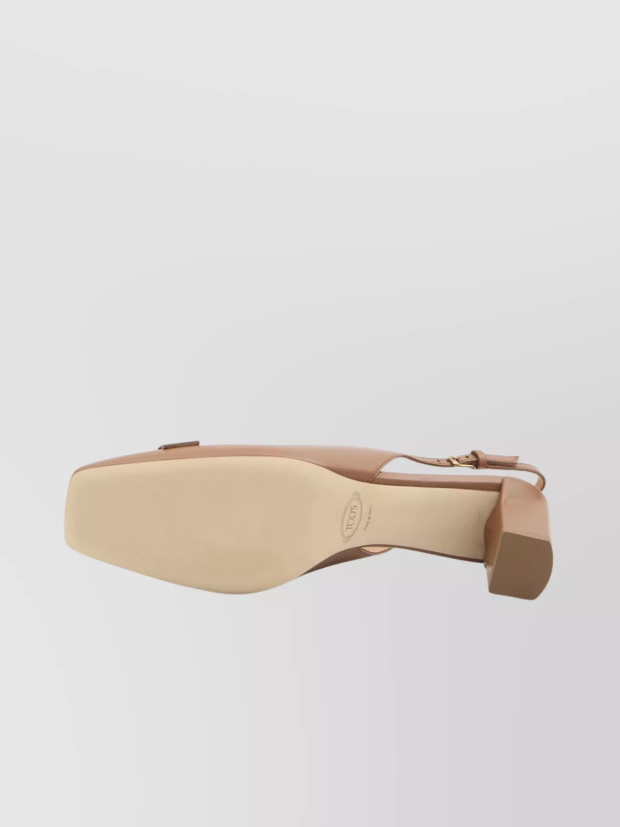 Tod's Square Toe Slingback Leather Pumps