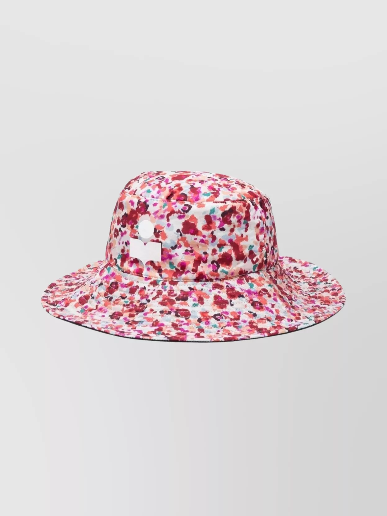 Isabel Marant Allover Graphic Printed Drawstring Bucket Hat In Pink