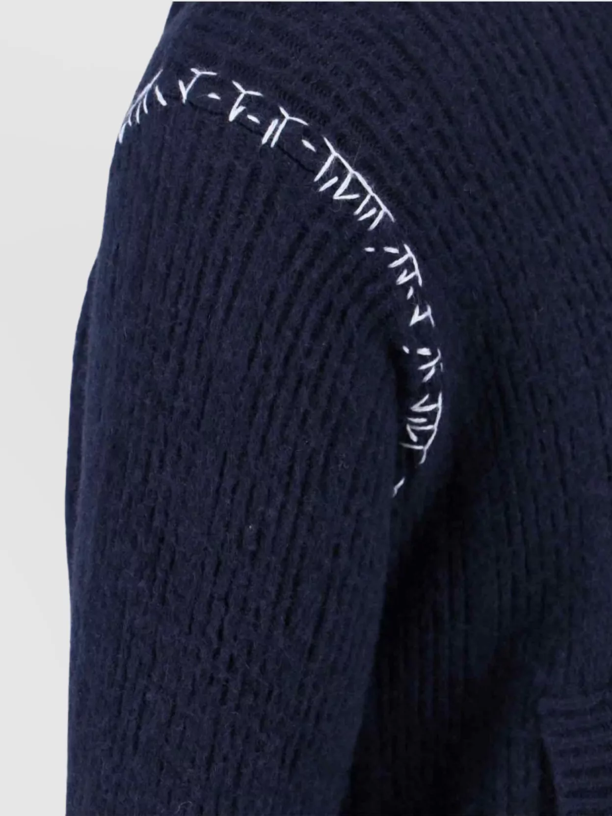 Marni Hooded Sweatshirt With Embroidered Detail And Ribbed Texture