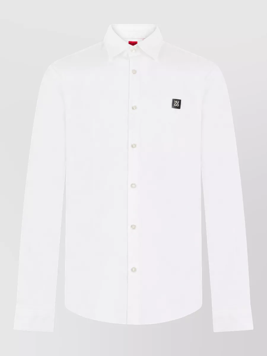 Boss slim-fit long-sleeve shirt