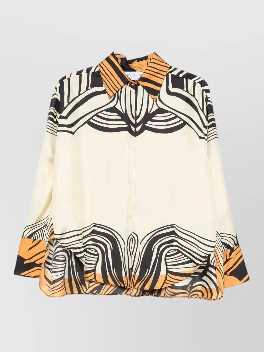 Raquel Diniz Silk Oversized Printed Shirt