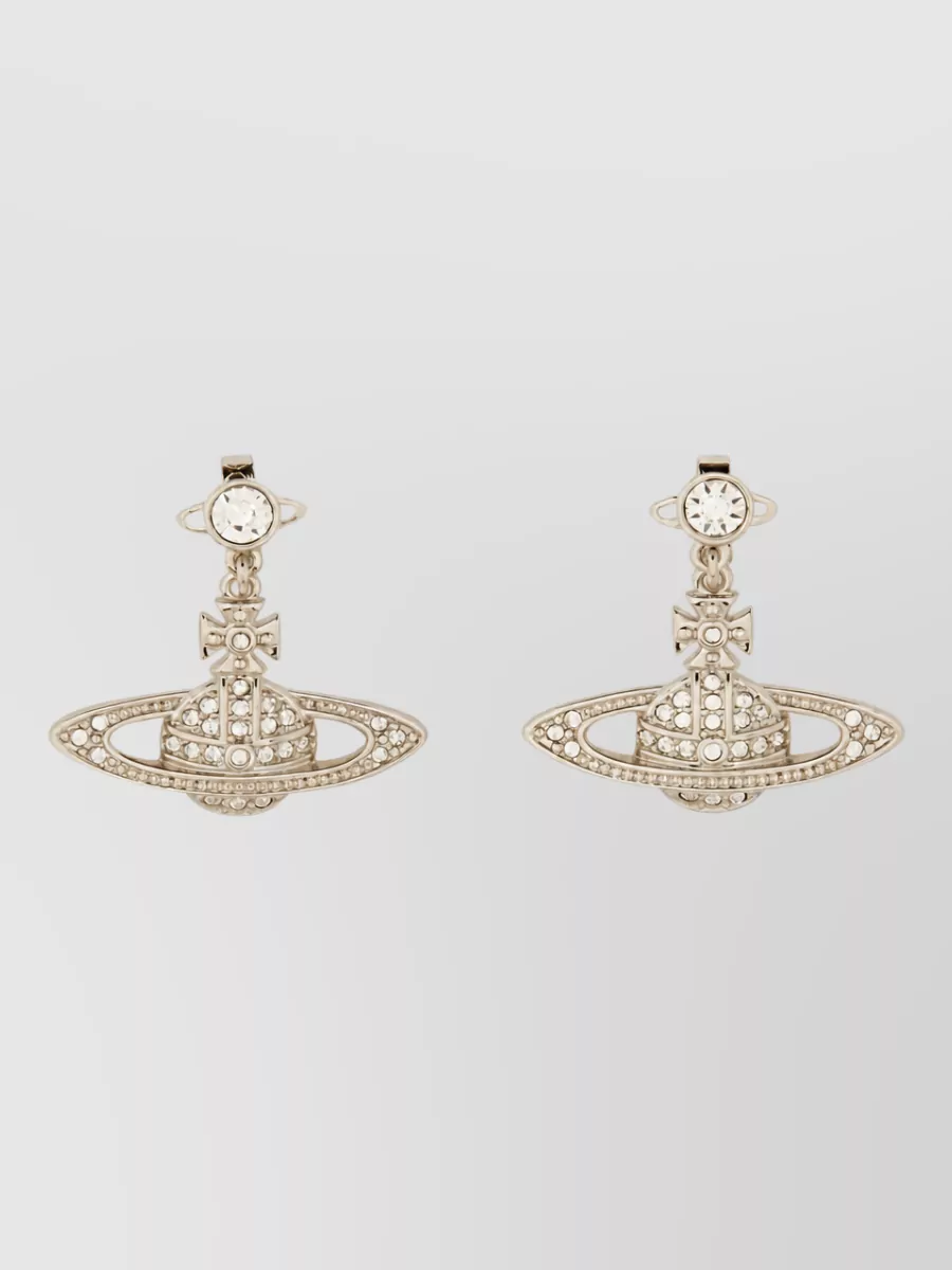 Vivienne Westwood brass mini bas relief earrings