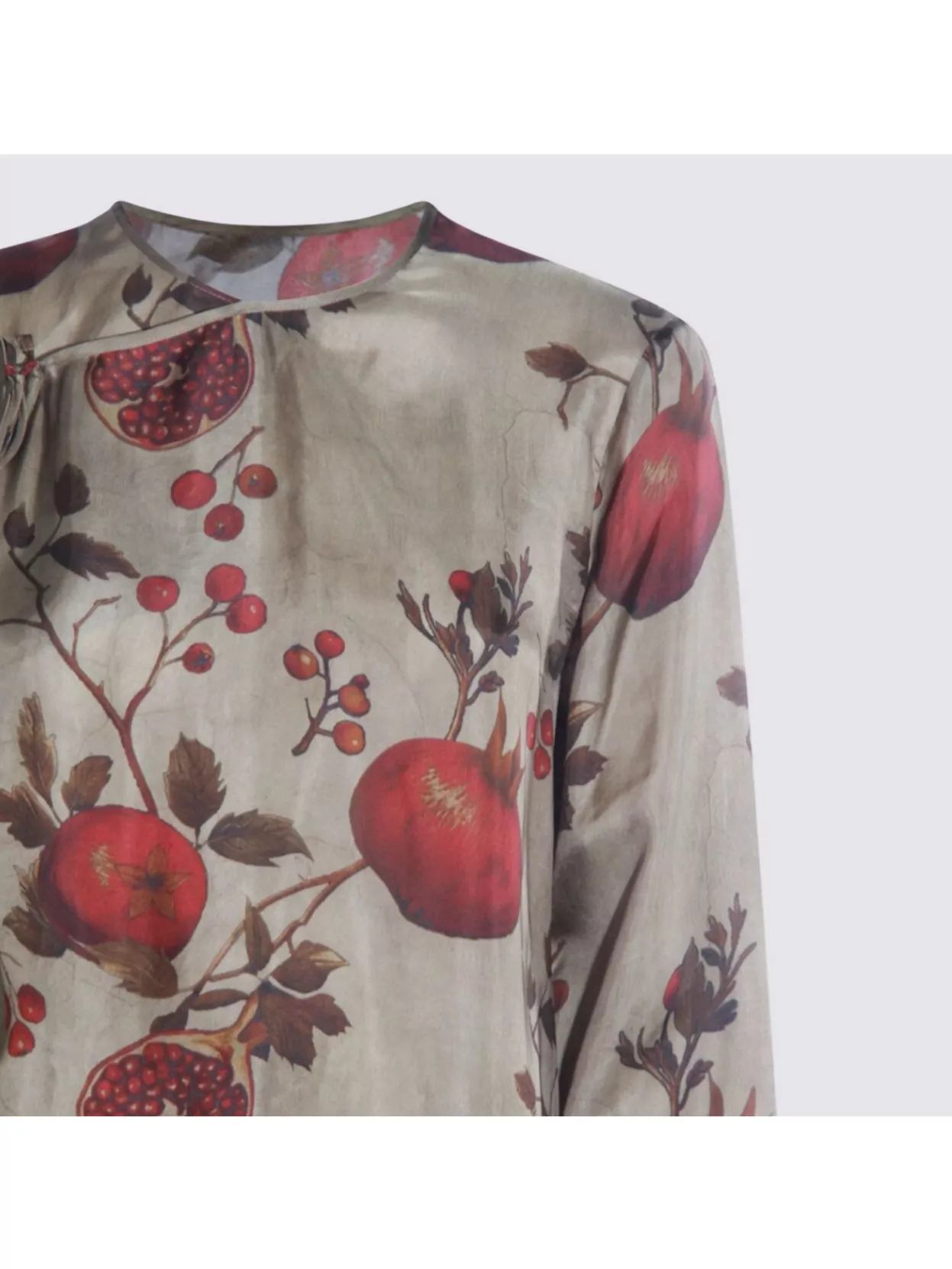 Uma Wang Floral Print Dress 3/4 Sleeves