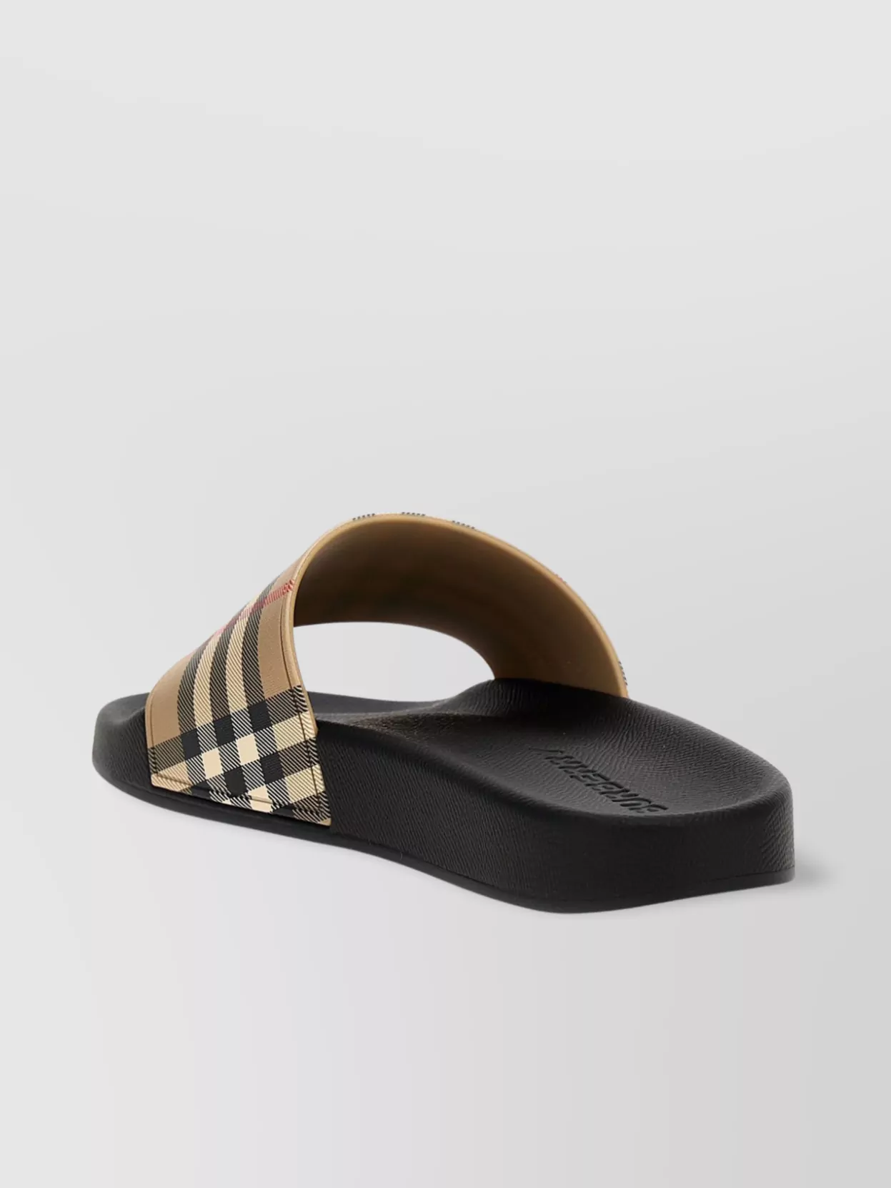 Burberry Patterned Strap Slide Sandals