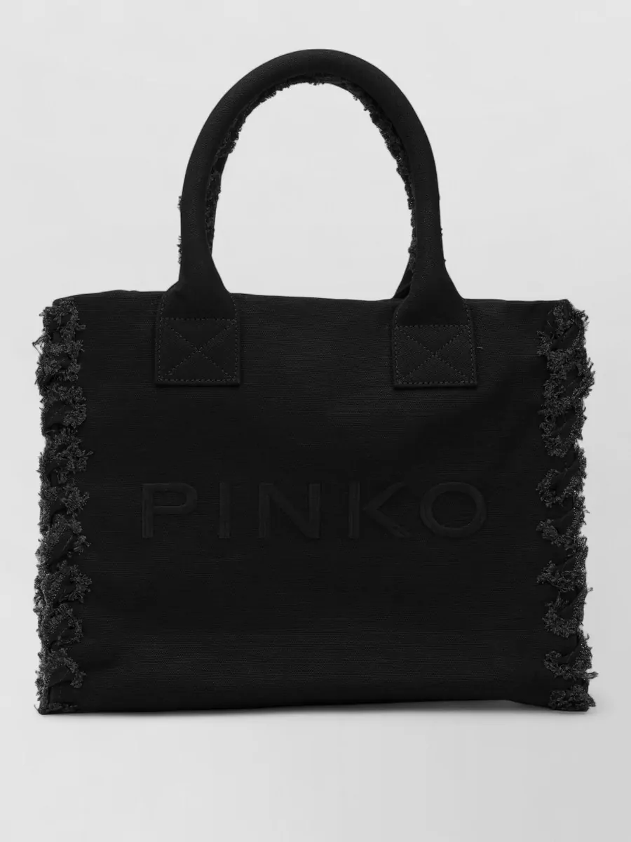 Pinko na canvas tote bag