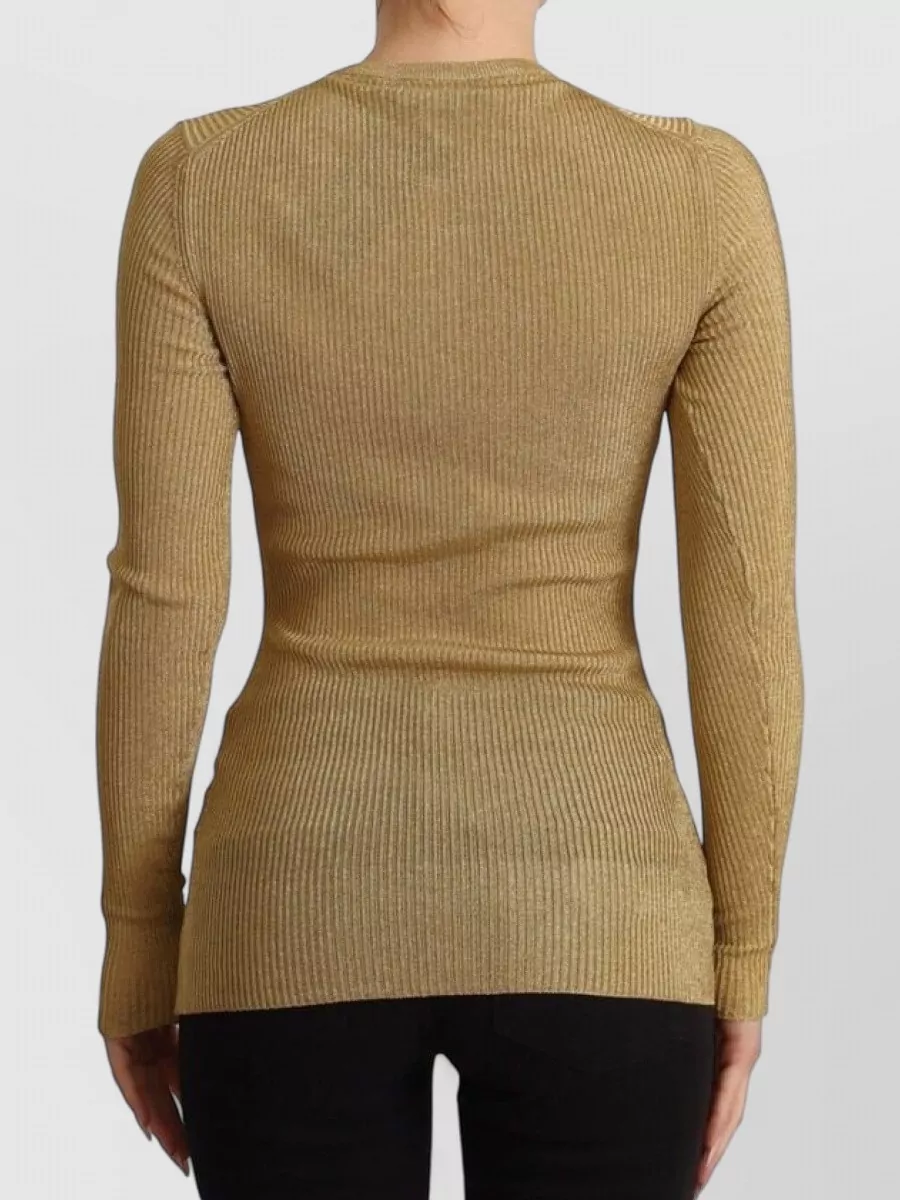 Dolce&Gabbana Viscose Blend Ribbed Slim-Fit Cardigan