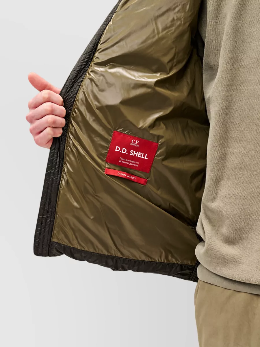 C.p. Company Wool Padded Down Hooded Coat