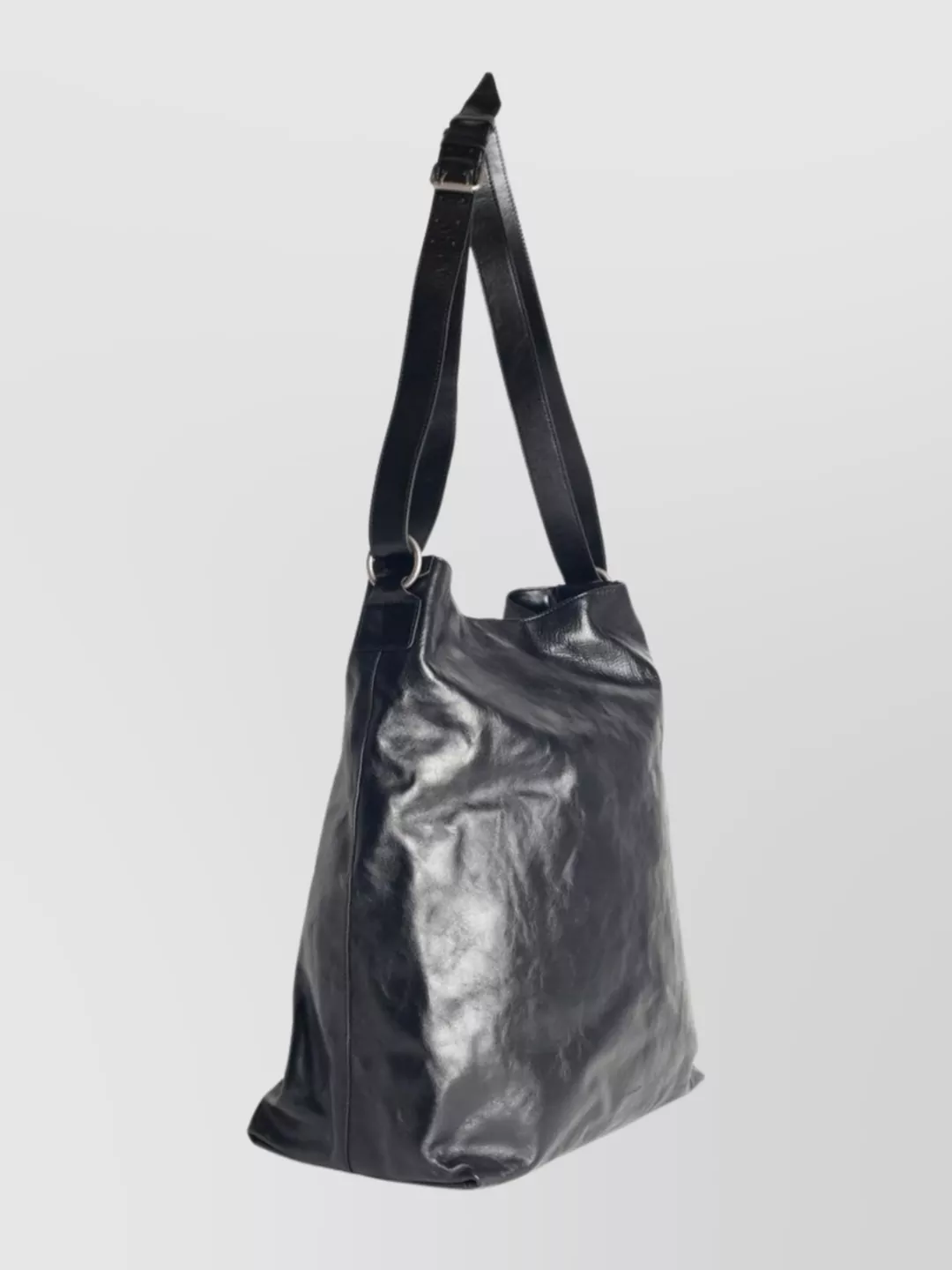 Dries Van Noten Soft Leather Shoulder Bag With Adjustable Strap