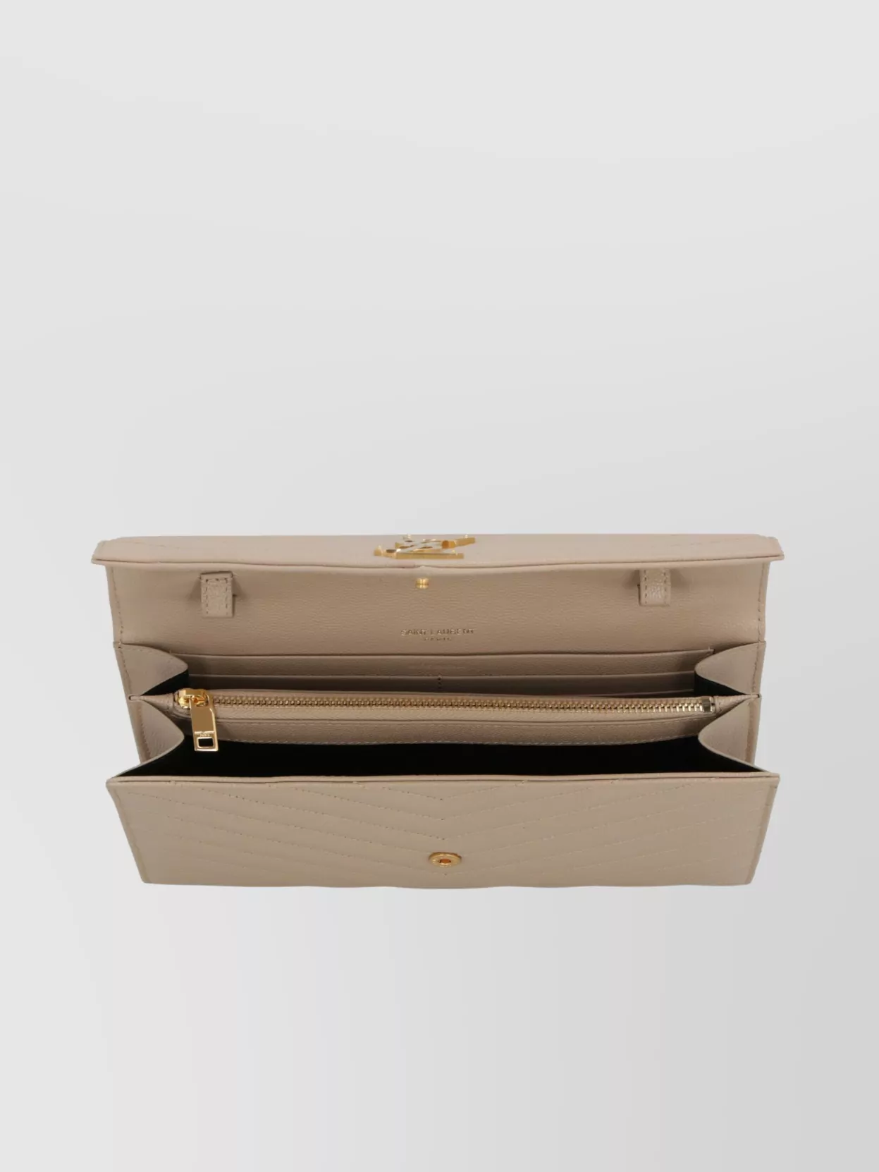 Saint Laurent Cassandre Quilted Calfskin Clutch Bag