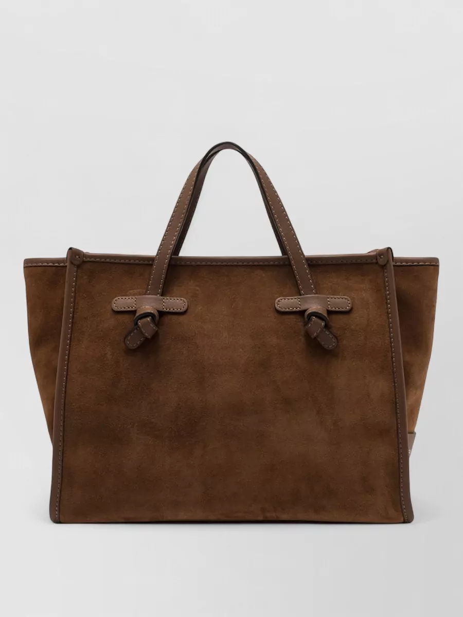 Gianni Chiarini Leather Knot-Detail Tote Bag
