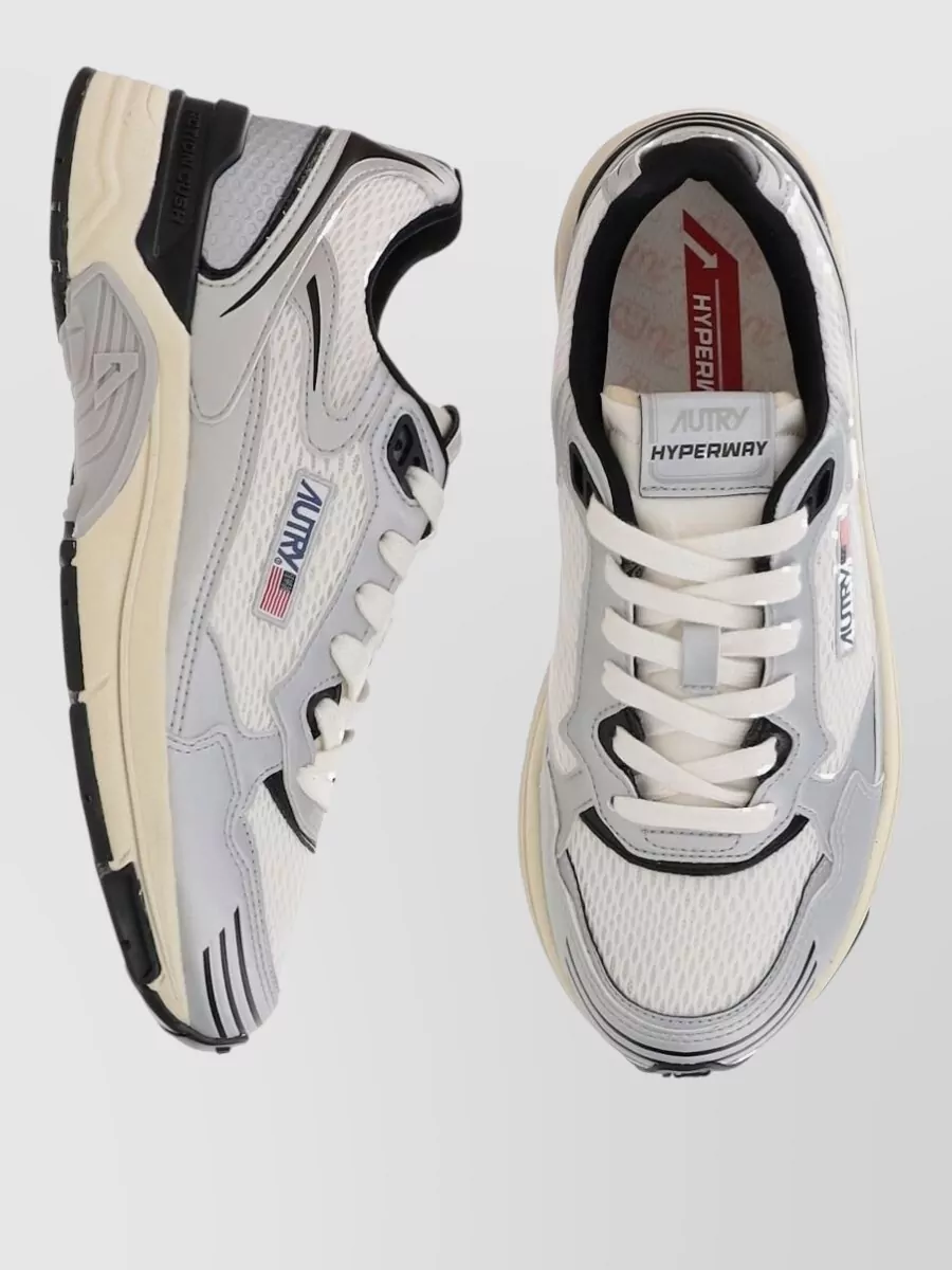 Autry Low Top Sneakers Mesh Panels Rubber Sole