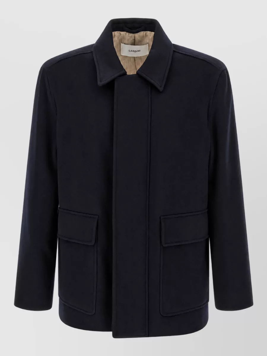 Lardini cashmere single-breasted coat