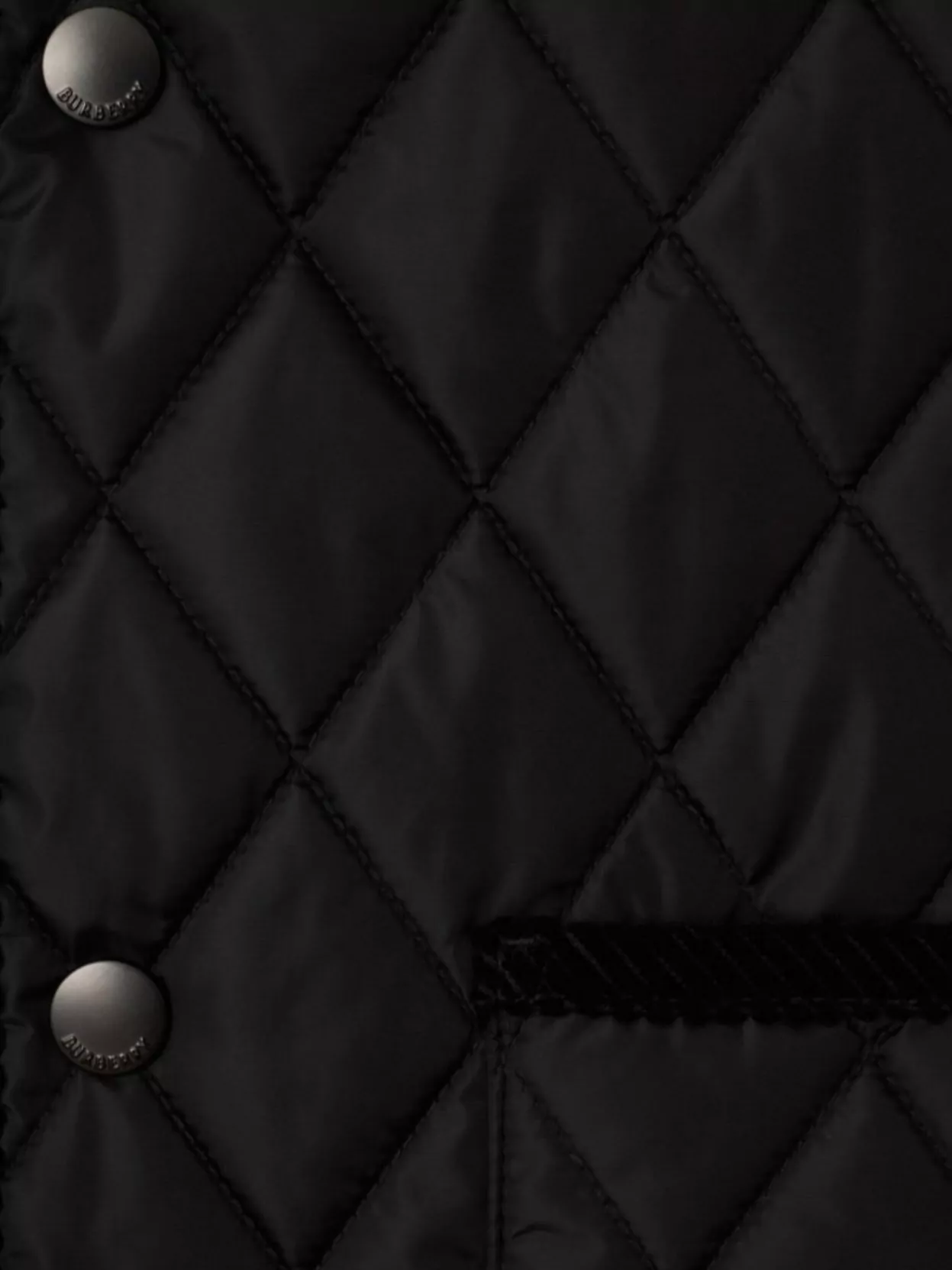 Shop Burberry Diamond Quilted Sleeveless V-neck Vest
