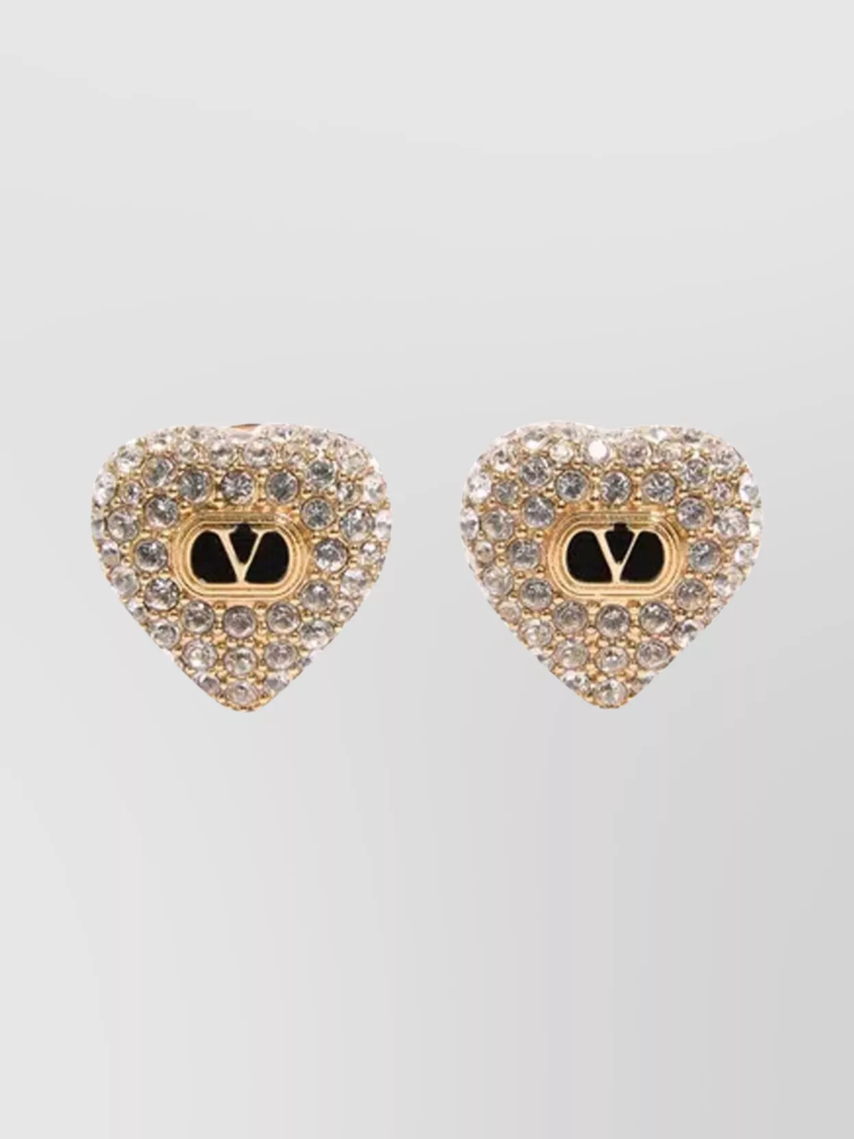 Valentino Garavani Heart Shaped Crystal Coeur Royal Earrings