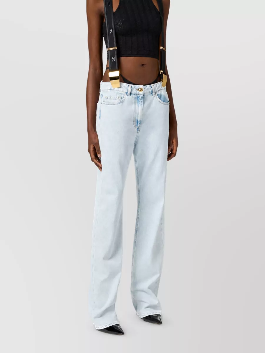 Elisabetta Franchi Denim Straight-Leg Jeans