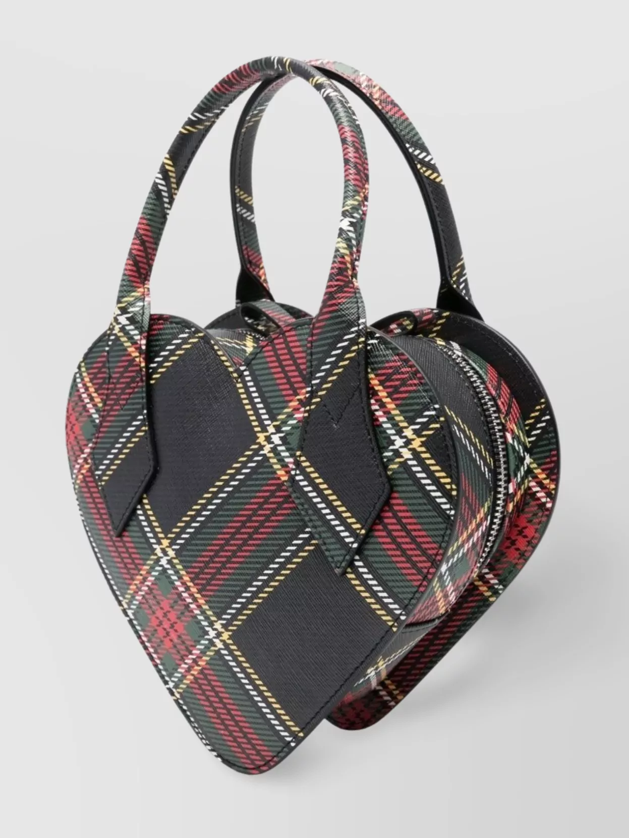 Vivienne Westwood Heart Check Plaid Shoulder Bag